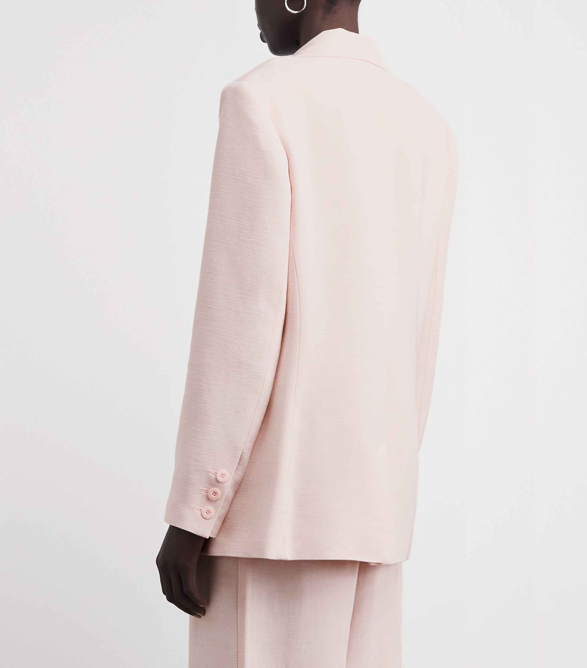 Claudie Pierlot Womens Single-Breasted Blazer Pale Pink Image 5