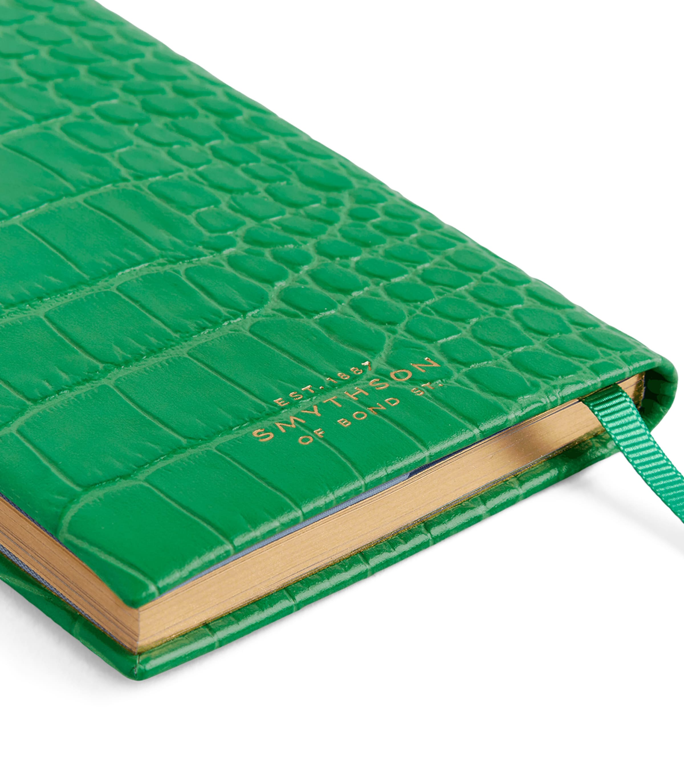 Smythson Leather Panama Weekly Diary 2027 Jade Image 6