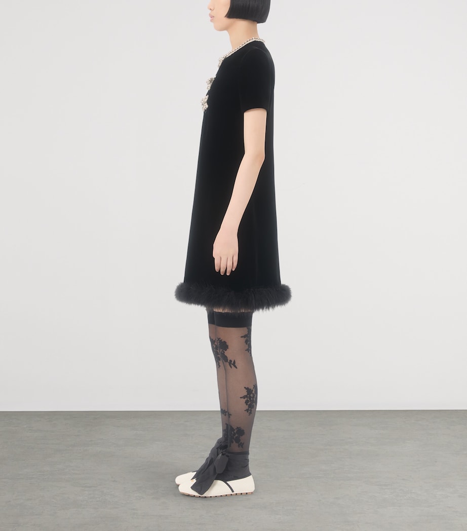 Embellished Mini Dress NUD Image 3