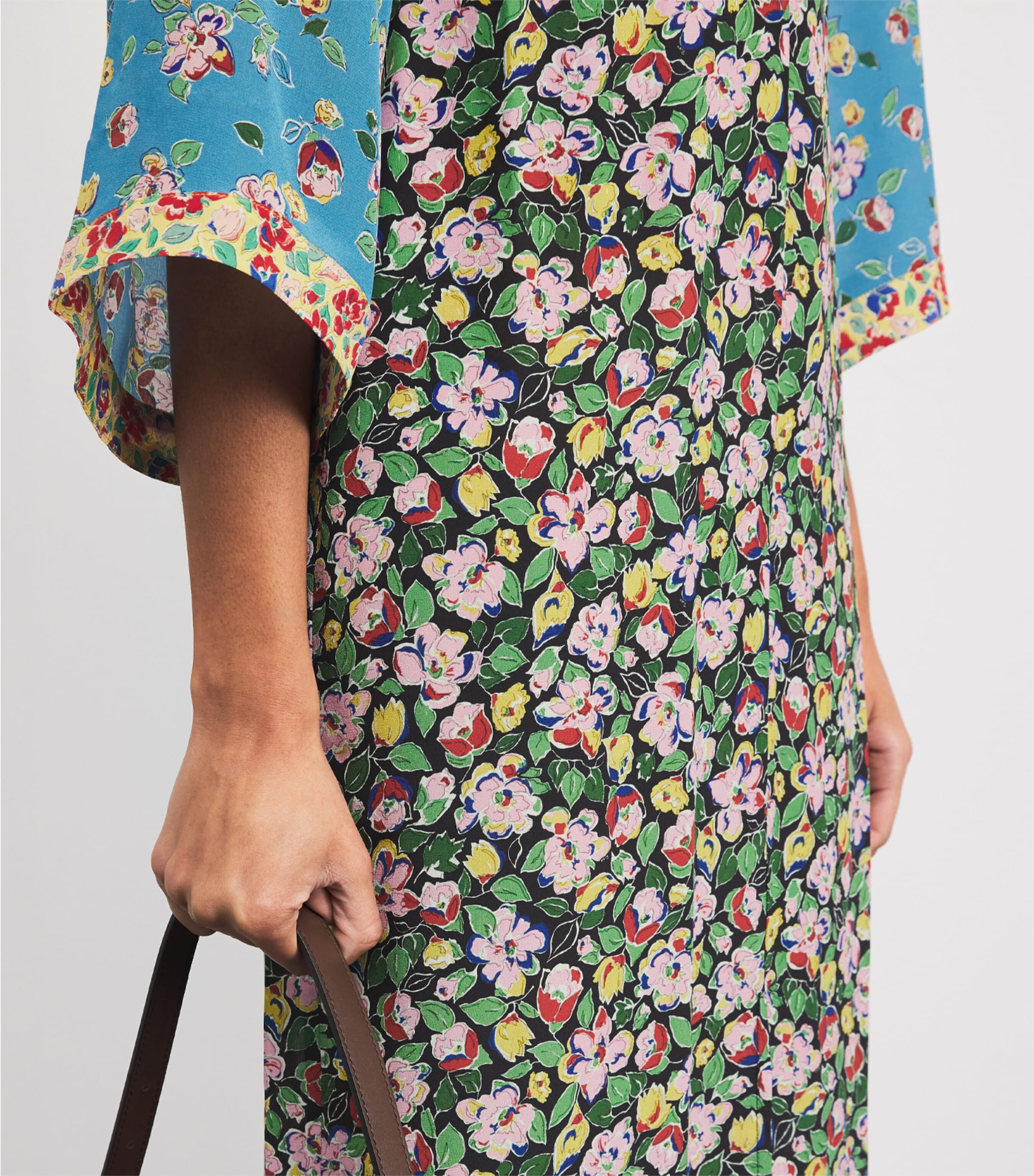 Silk Dahlia Midi Dress JEANNIE MIX MULTI Image 6