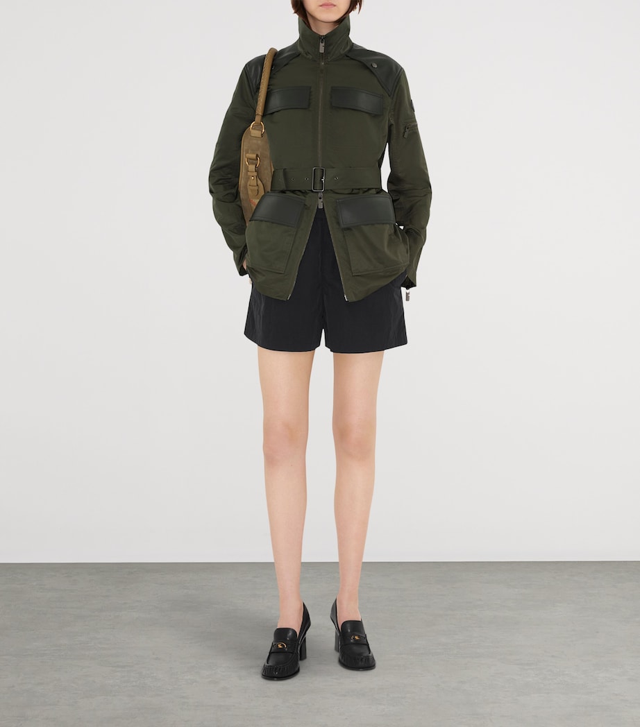 Leather-Trim Field Jacket SHALE Image 2