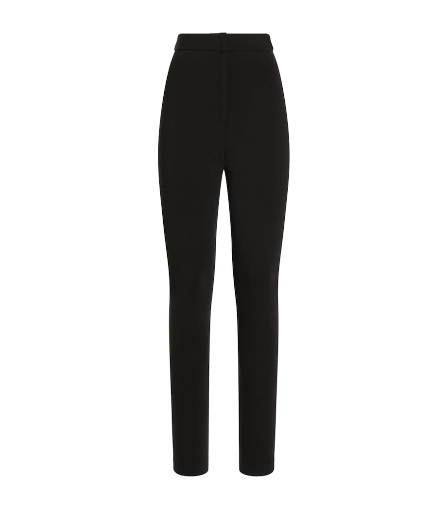 Silk Skinny Trousers N0000-BLACK Image 1