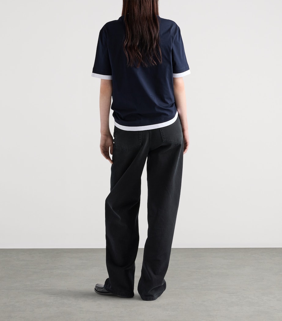 Cotton Layered T-Shirt F0124 Image 5