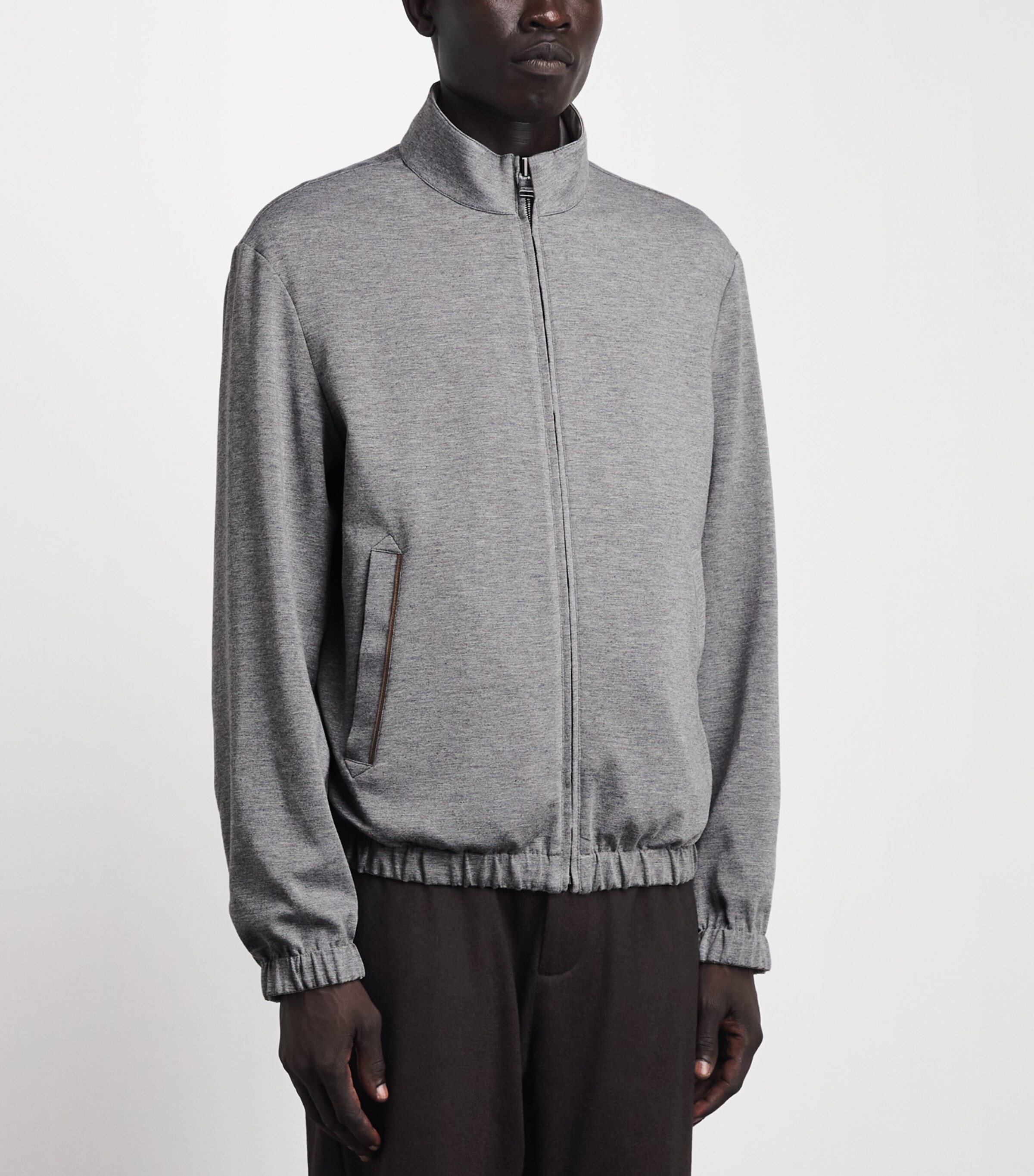 Canali Mens Reversible Hybrid Jacket Grey Image 6
