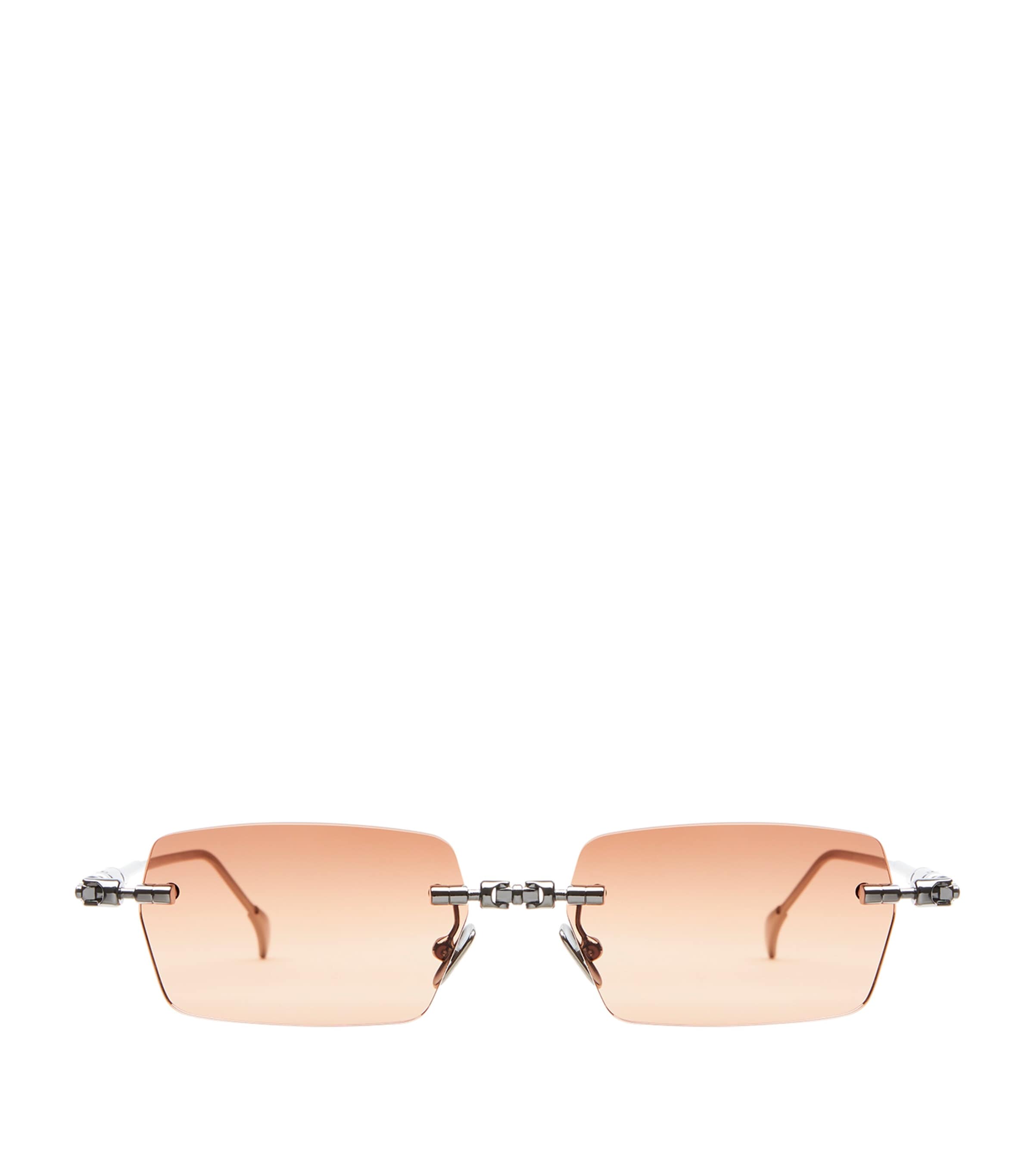 Kuboraum Metal Mask H61 Sunglasses Grad Brwn Orng Image 1