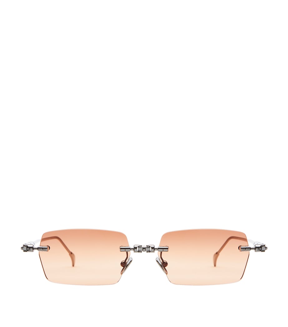 Kuboraum Metal Mask H61 Sunglasses Grad Brwn Orng Image 1
