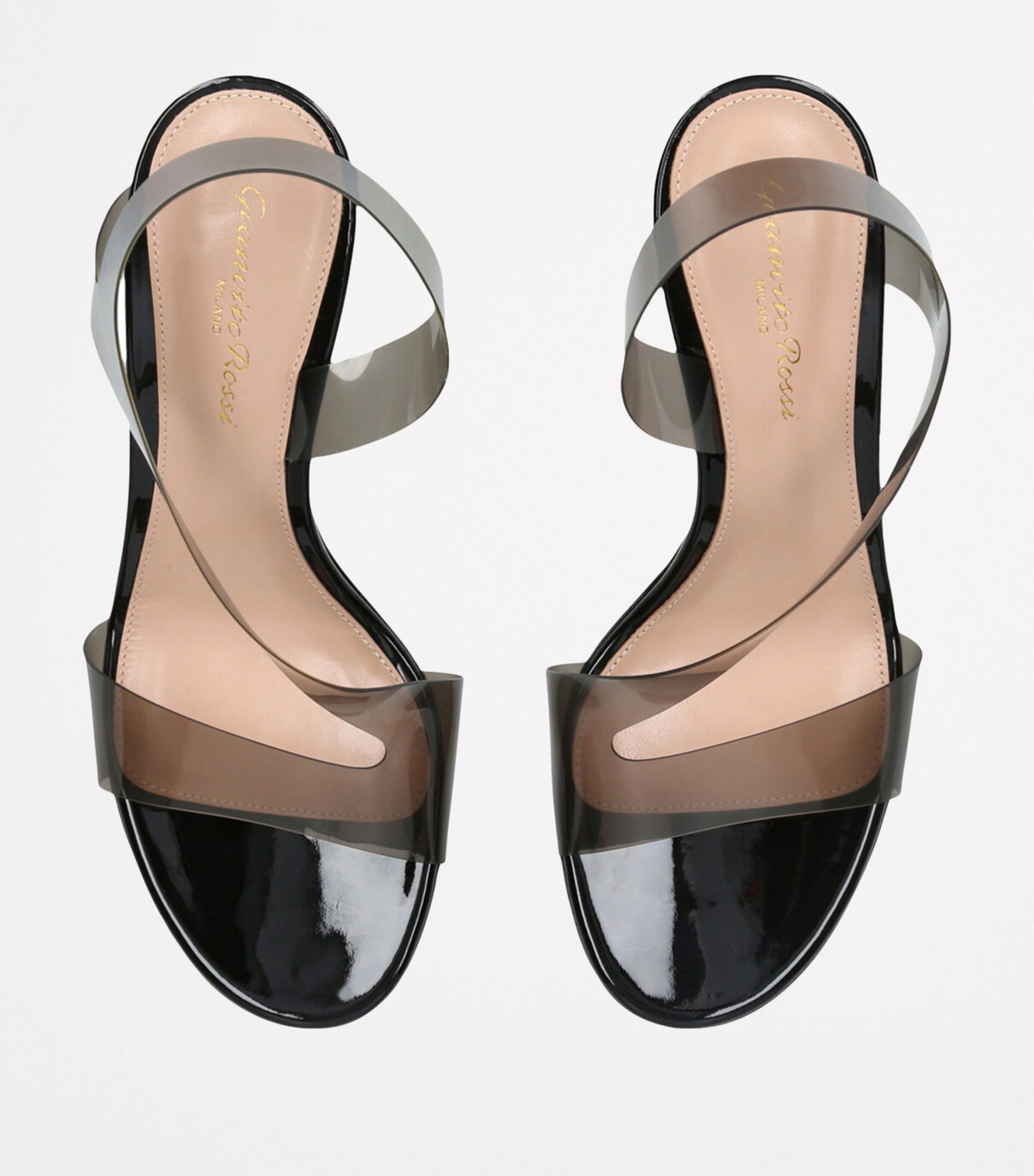 Leather Metropolis Sandals 70 BLACK Image 4