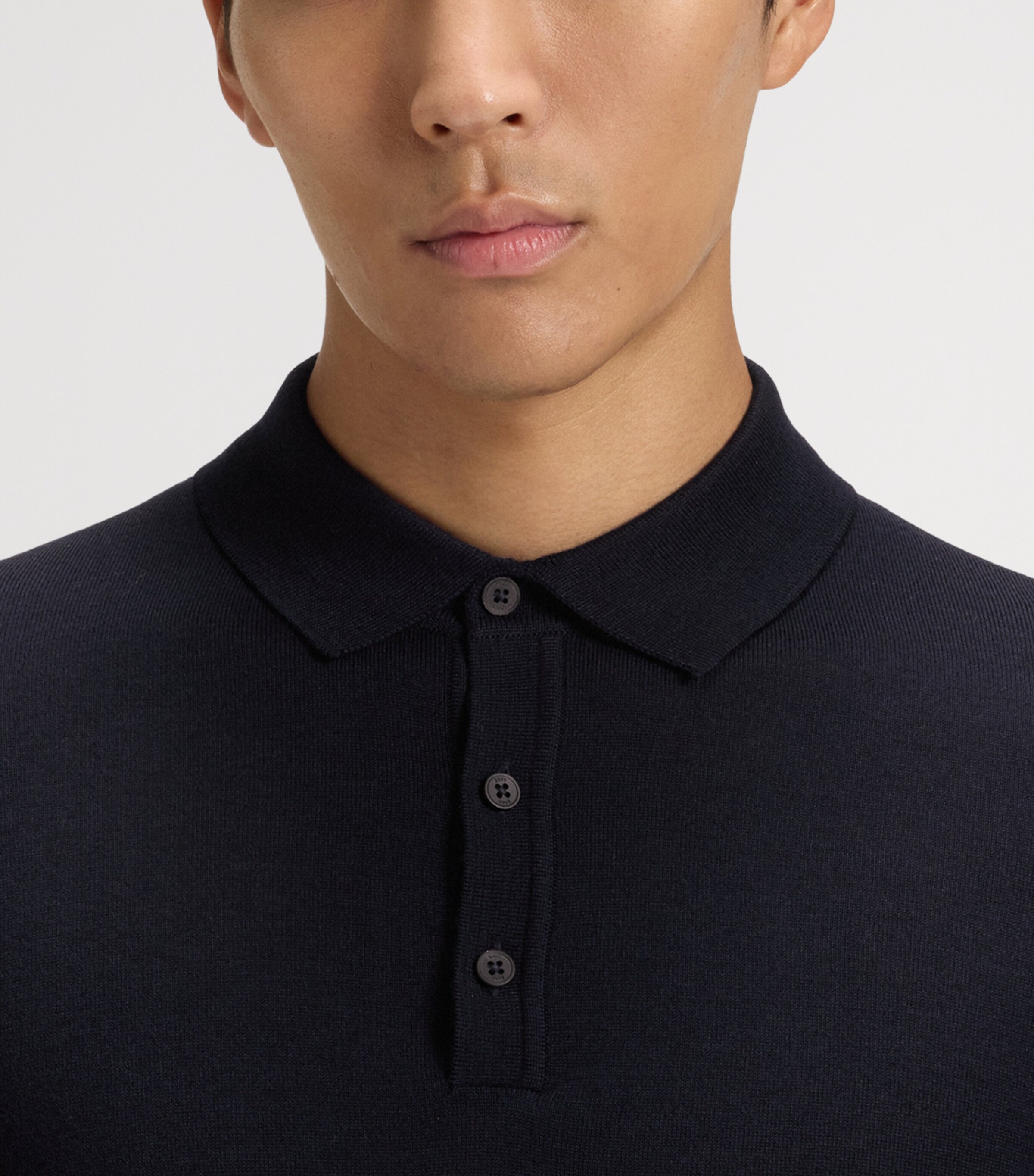 BOSS Mens Virgin Wool Polo Sweater Image 5