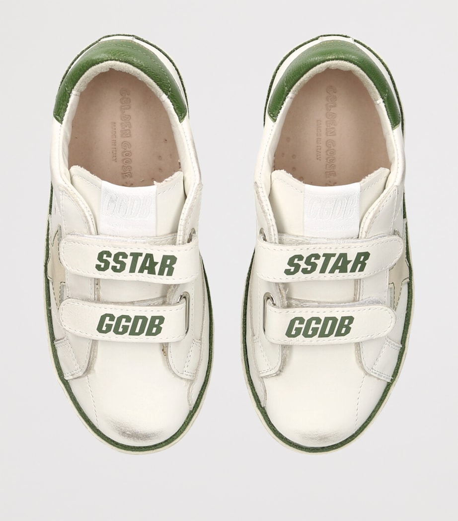 Leather Old School Sneakers GREEN COMB Image 4