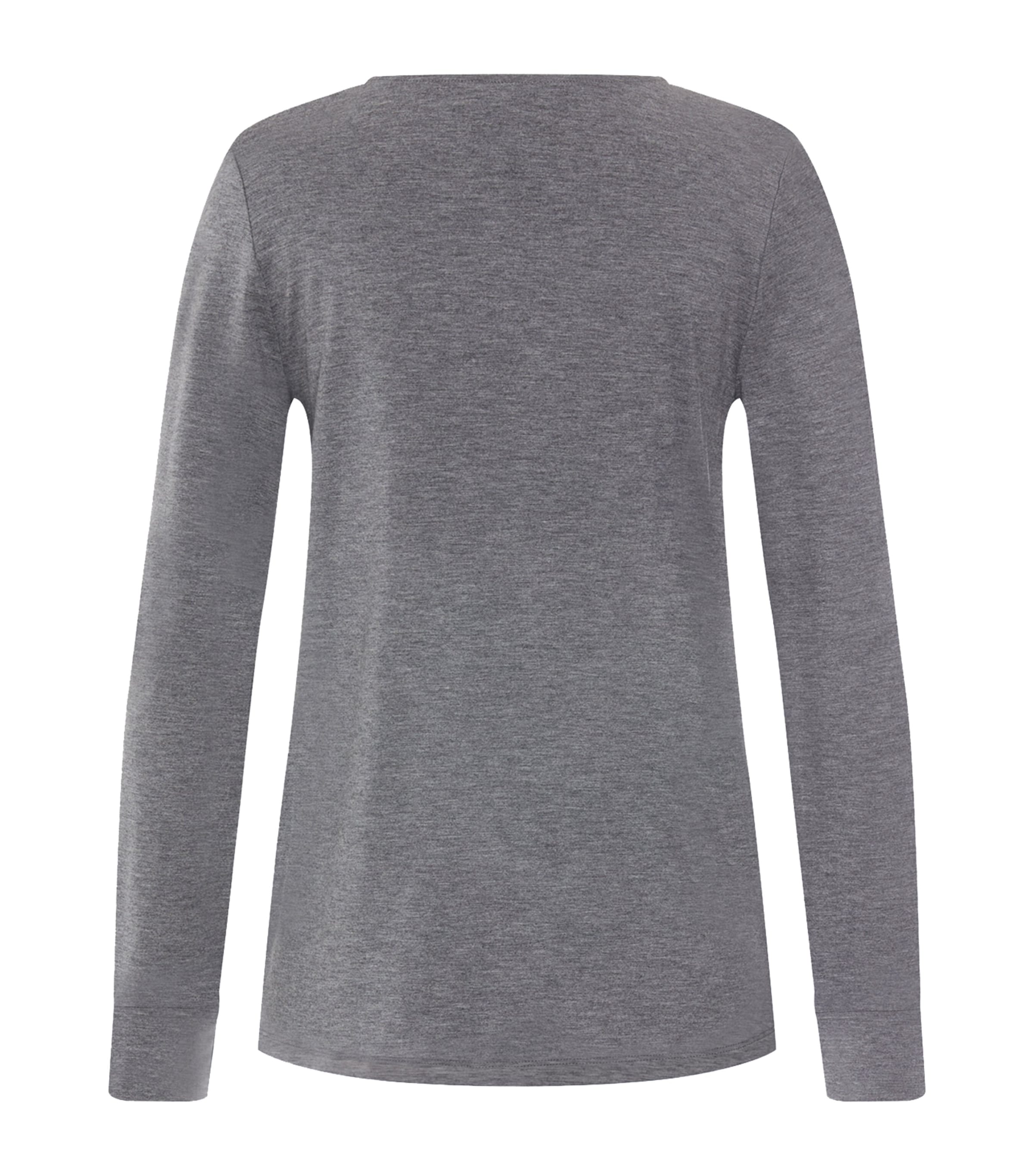 Hanro Womens Natural Elegance T-Shirt Stone Melange Image 3