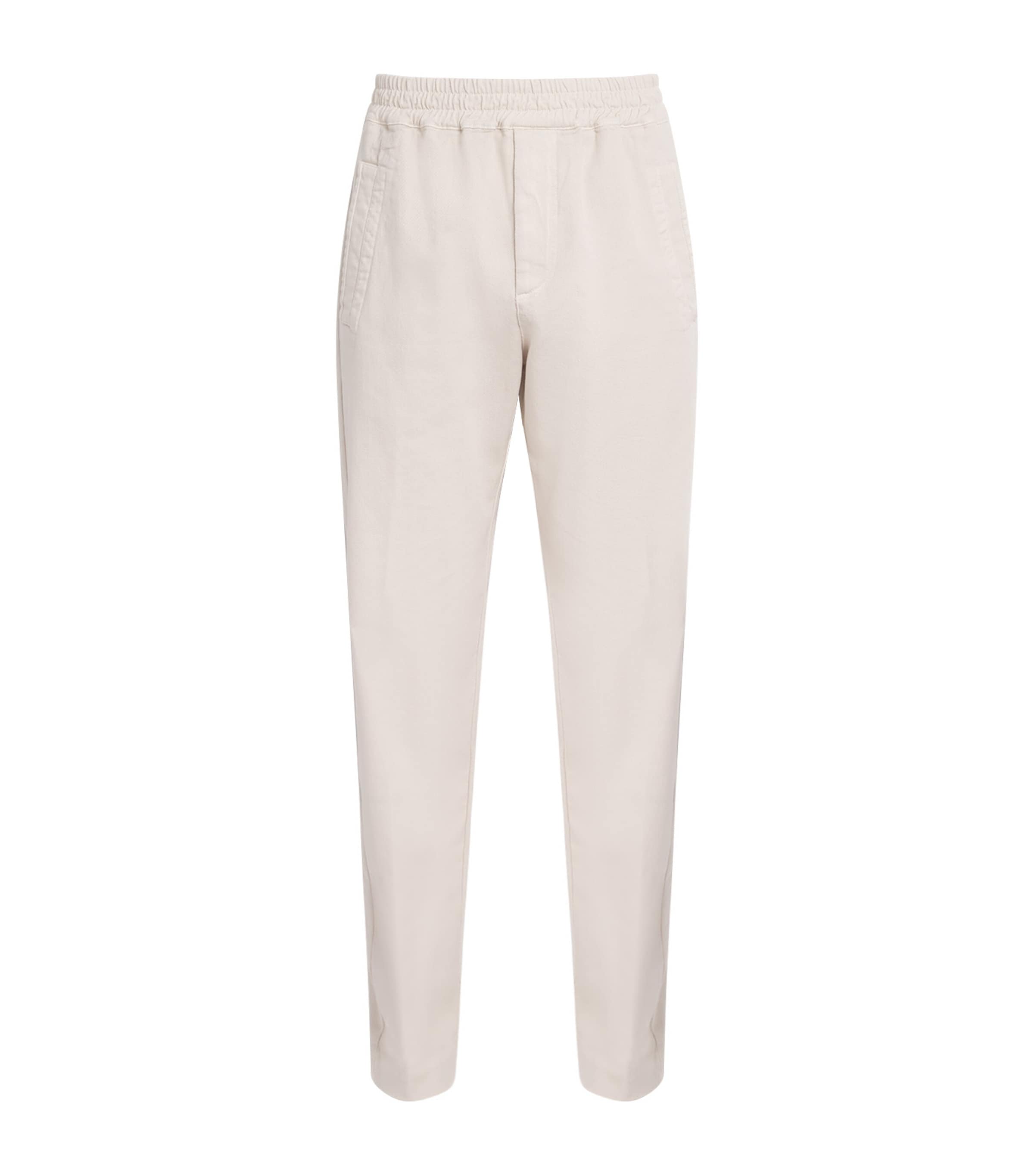 Stretch-Cotton Elasticated Trousers SABBIA Image 1