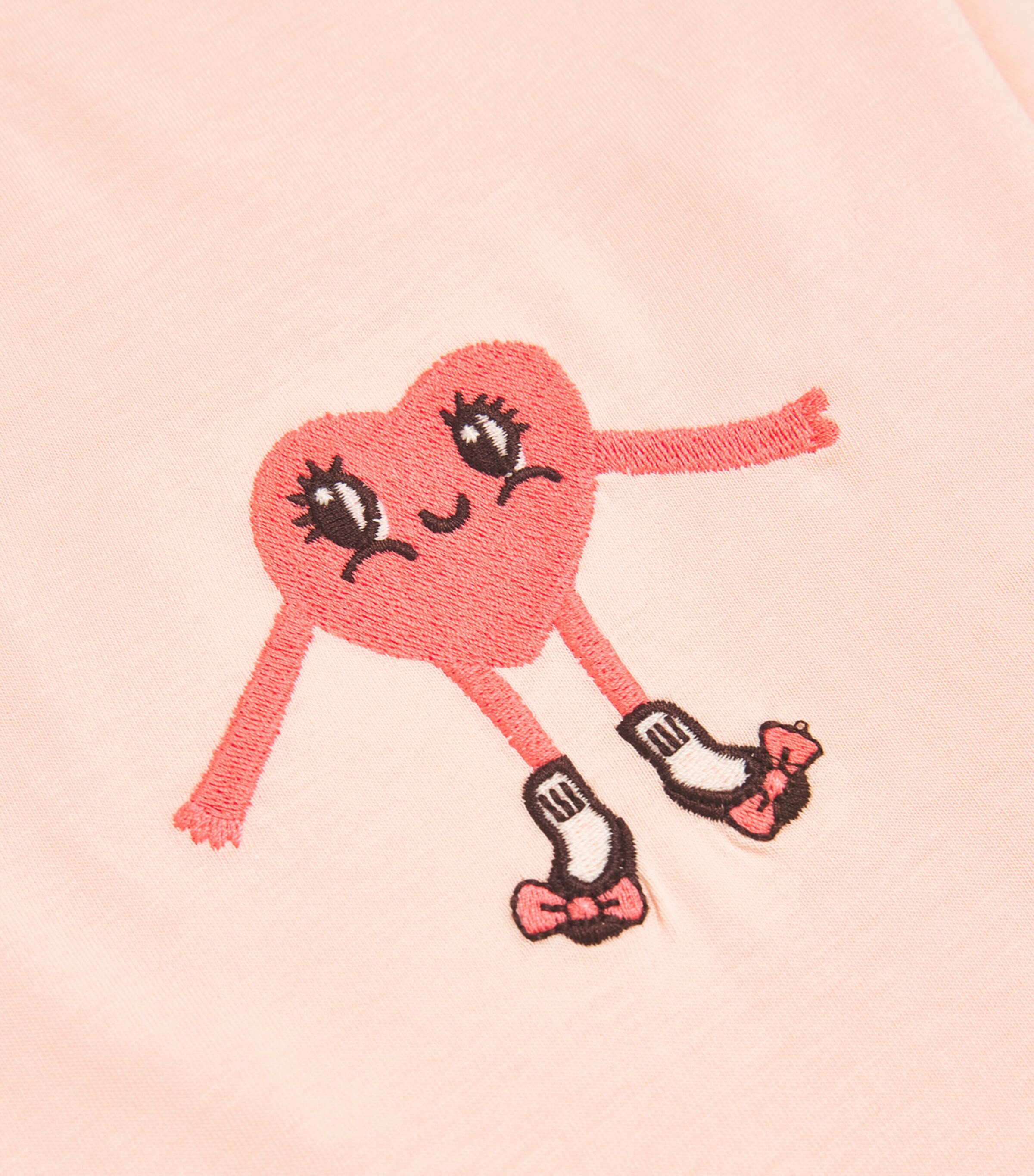 Mini Rodini Organic Cotton Heart in Shoes T-Shirt (3-11 Years) Image 3