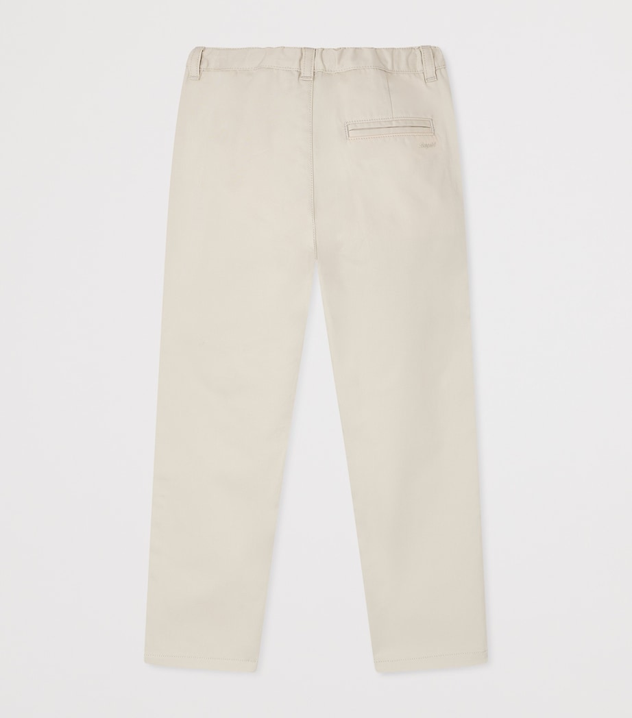Bonpoint Cotton Trousers (10-14 Years) Craie Image 2