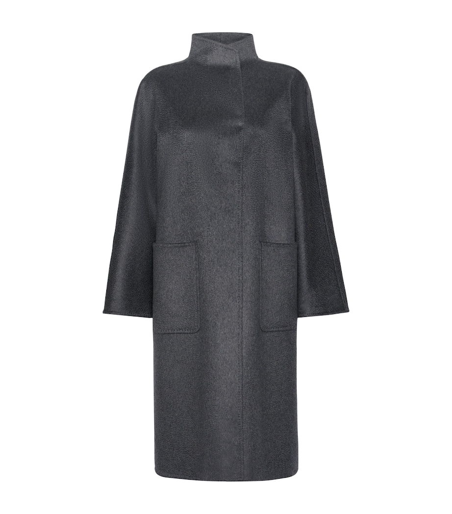 Max Mara Womens Cashmere Lilia Coat Dark Grey Image 1