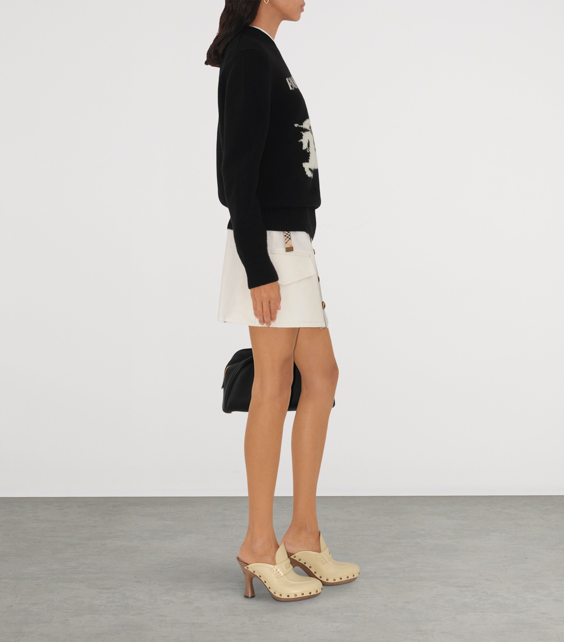 Wool-Cashmere EKD Sweater BLACK Image 3