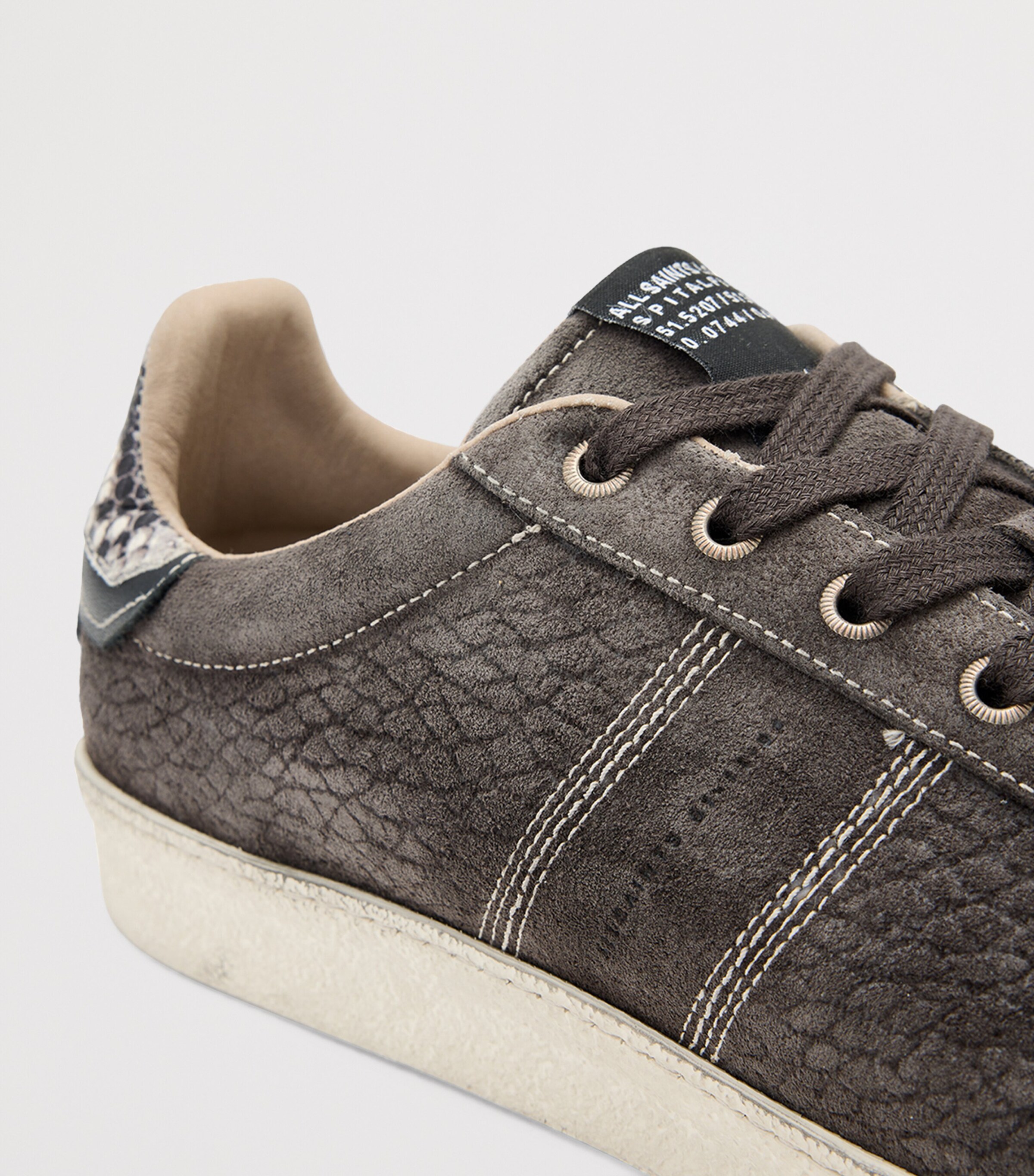 Suede Leon Low-Top Sneakers WARM GREY Image 5
