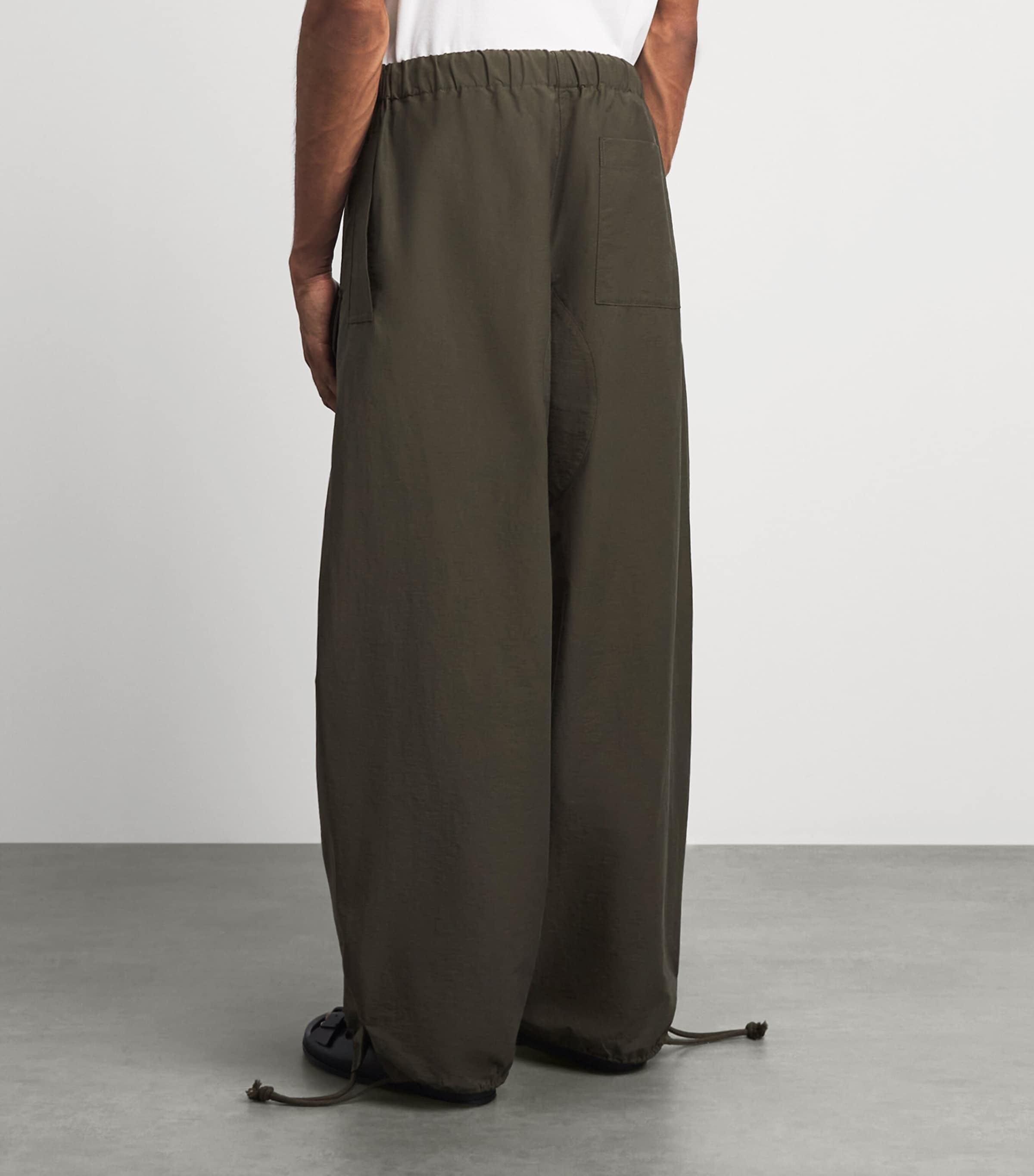 JW Anderson Mens Parachute Cargo Trousers Military Green Image 5
