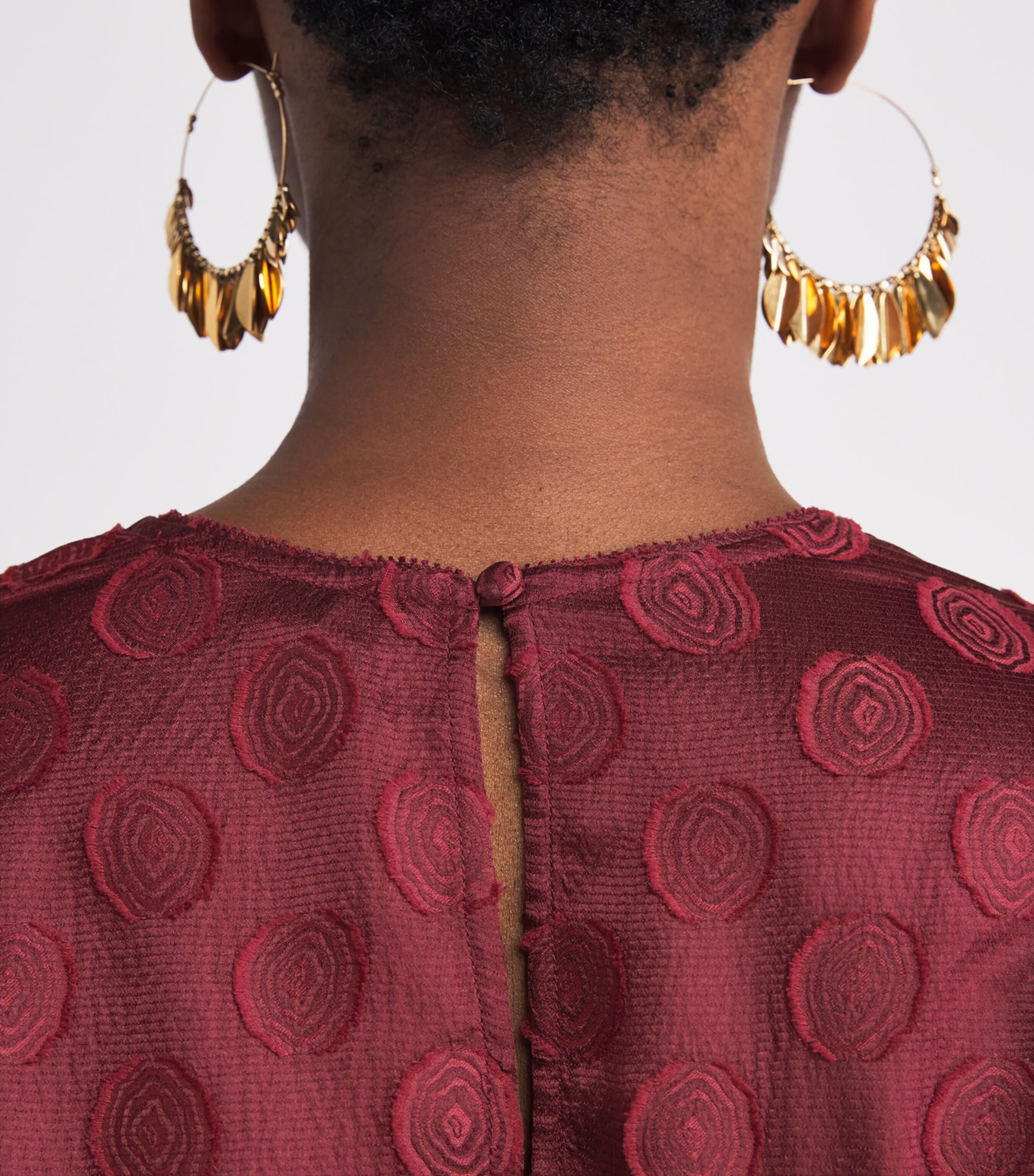 Puff-Sleeve Opal Blouse CLARET Image 6