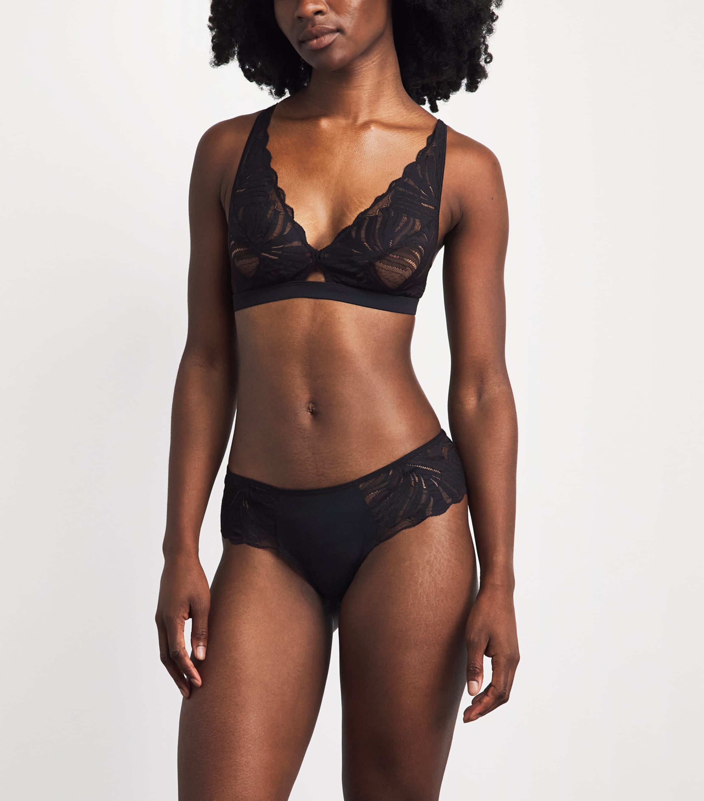 Falke Womens Delicate Touch Briefs Black Image 2