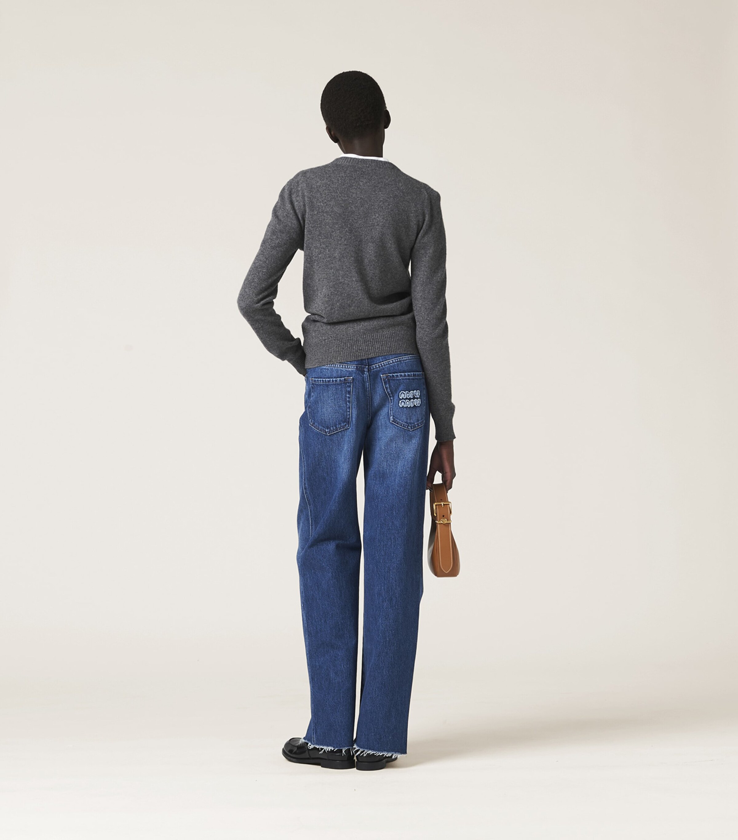 Miu Miu Womens Straight Jeans Image 3