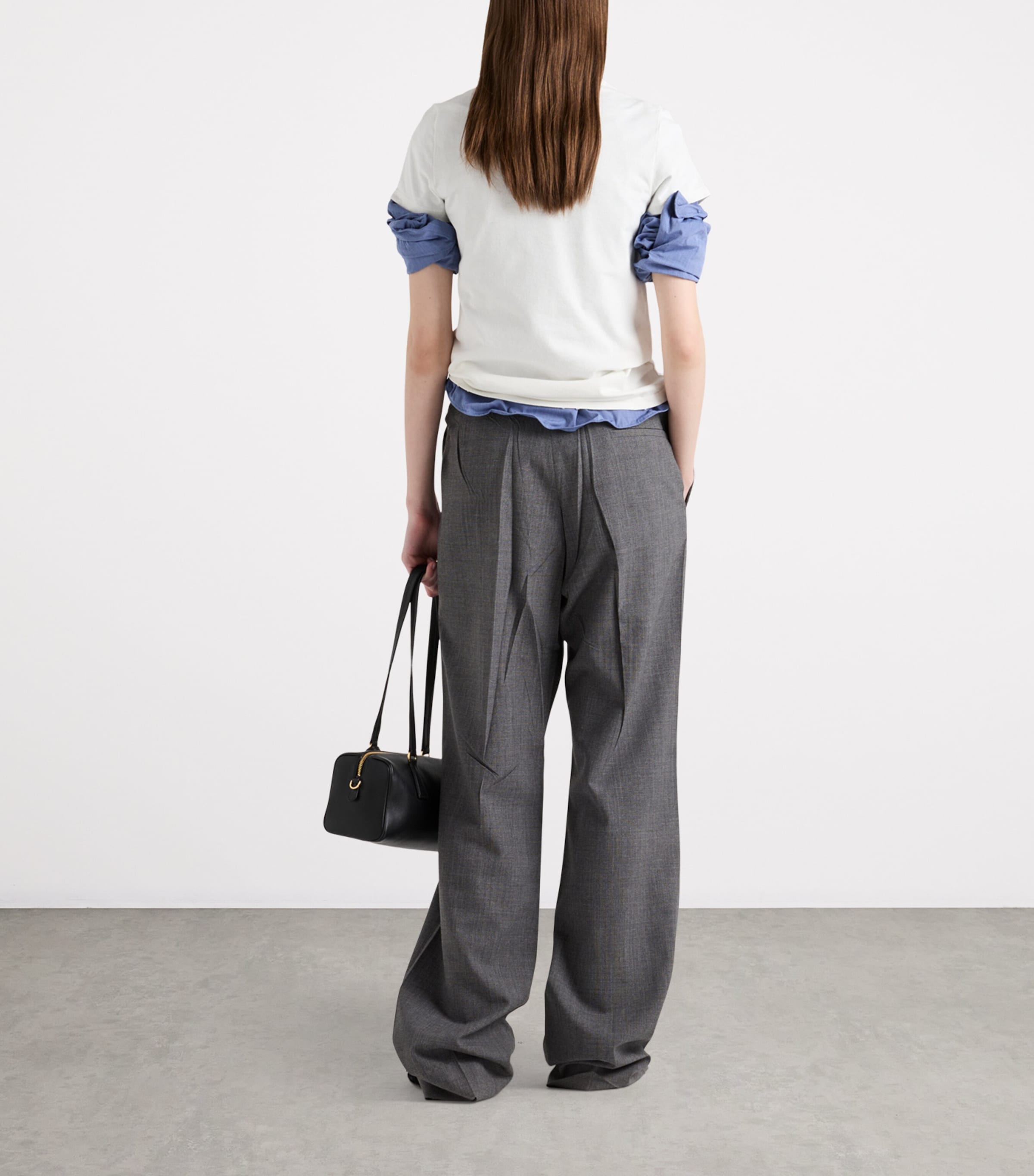 Prada Womens Cotton Logo T-Shirt Image 5