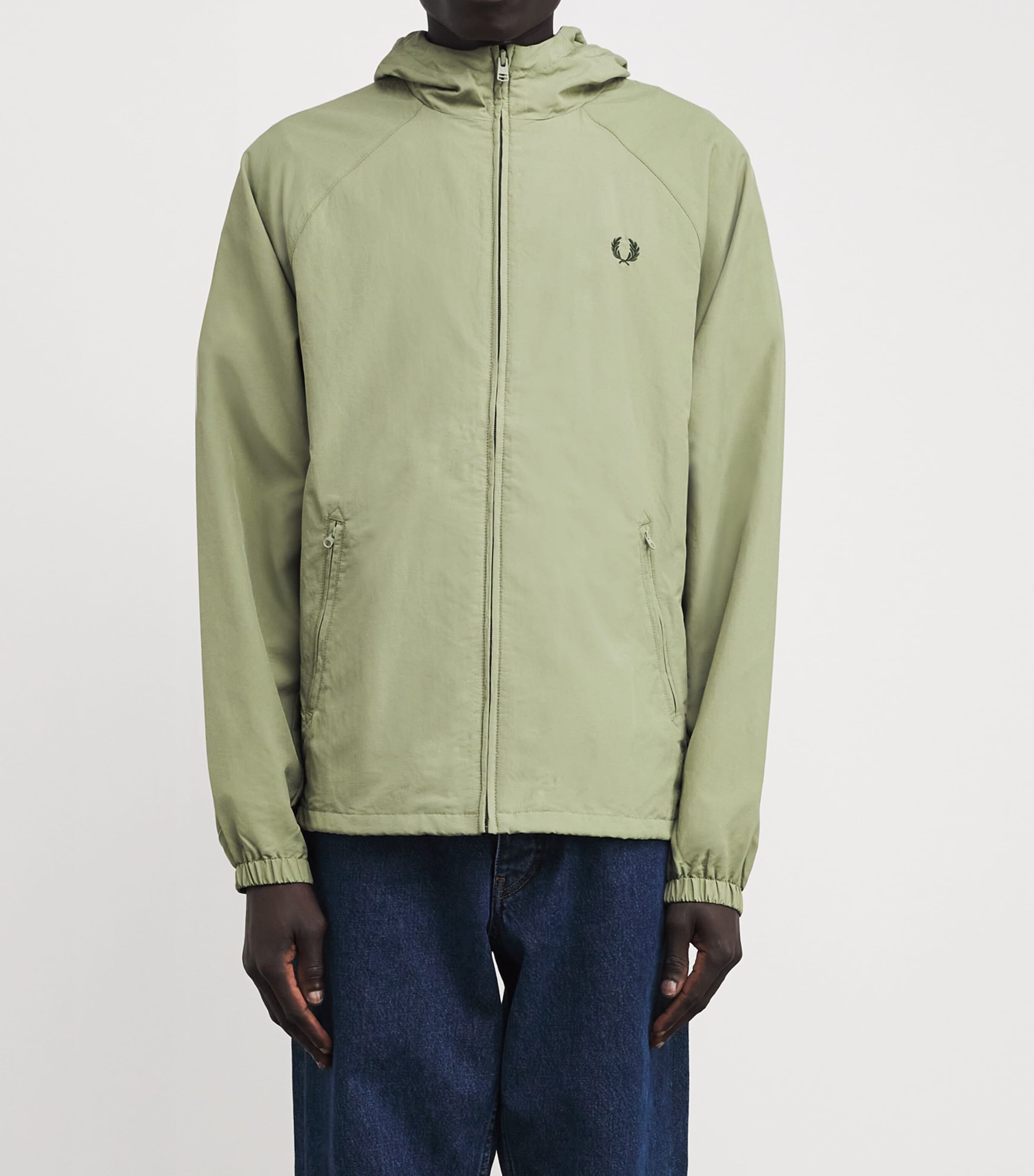 Shell Taslan Hooded Jacket X88OLIV MNT Image 3