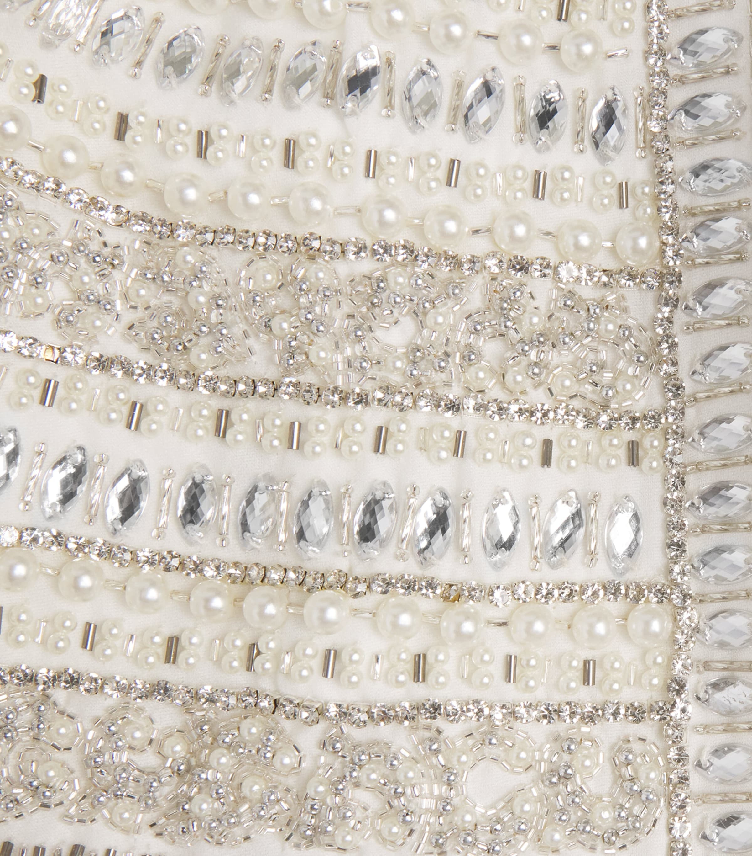 Alice+Olivia Womens Embellished Kidman Jacket Off White/silver Image 6
