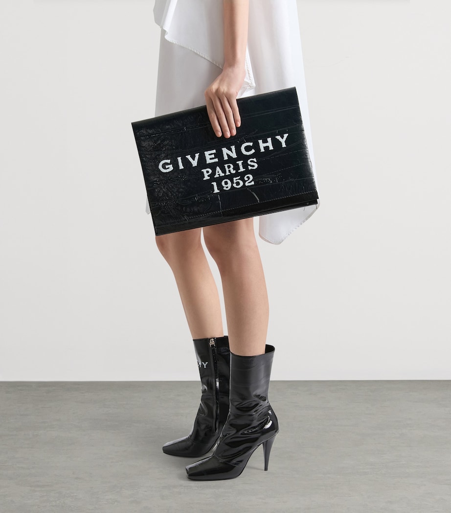 Leather Logo Pouch BLACK Image 2