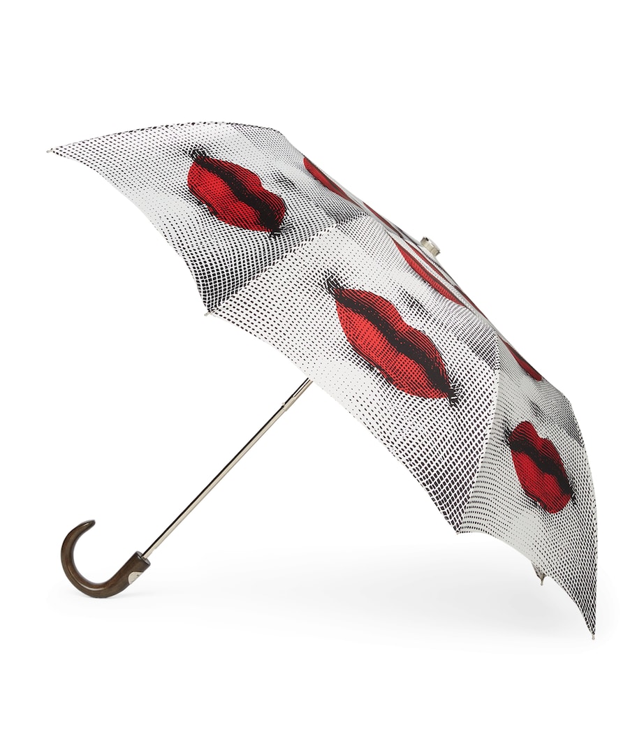 Fornasetti Printed Bocche Folding Umbrella Image 1