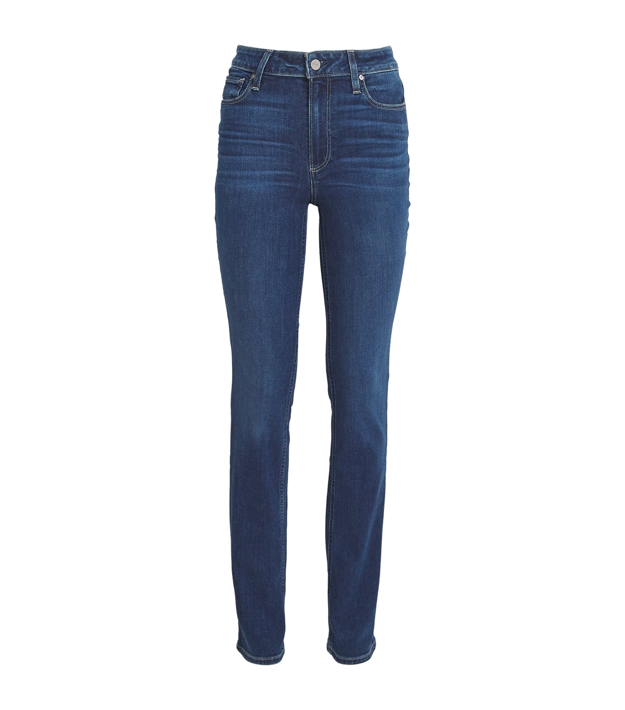 PAIGE HOXTON MID-WAIST STRAIGHT JEANS 