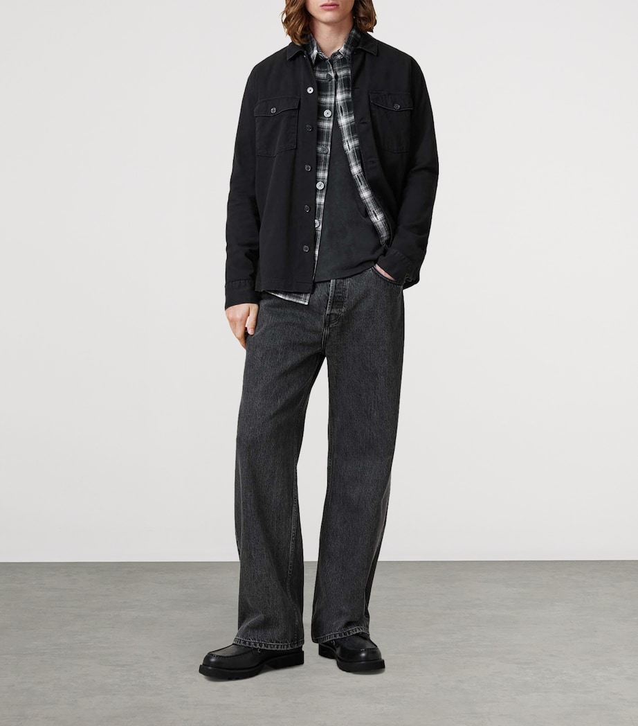 Cotton Spotter Overshirt BLACK Image 3