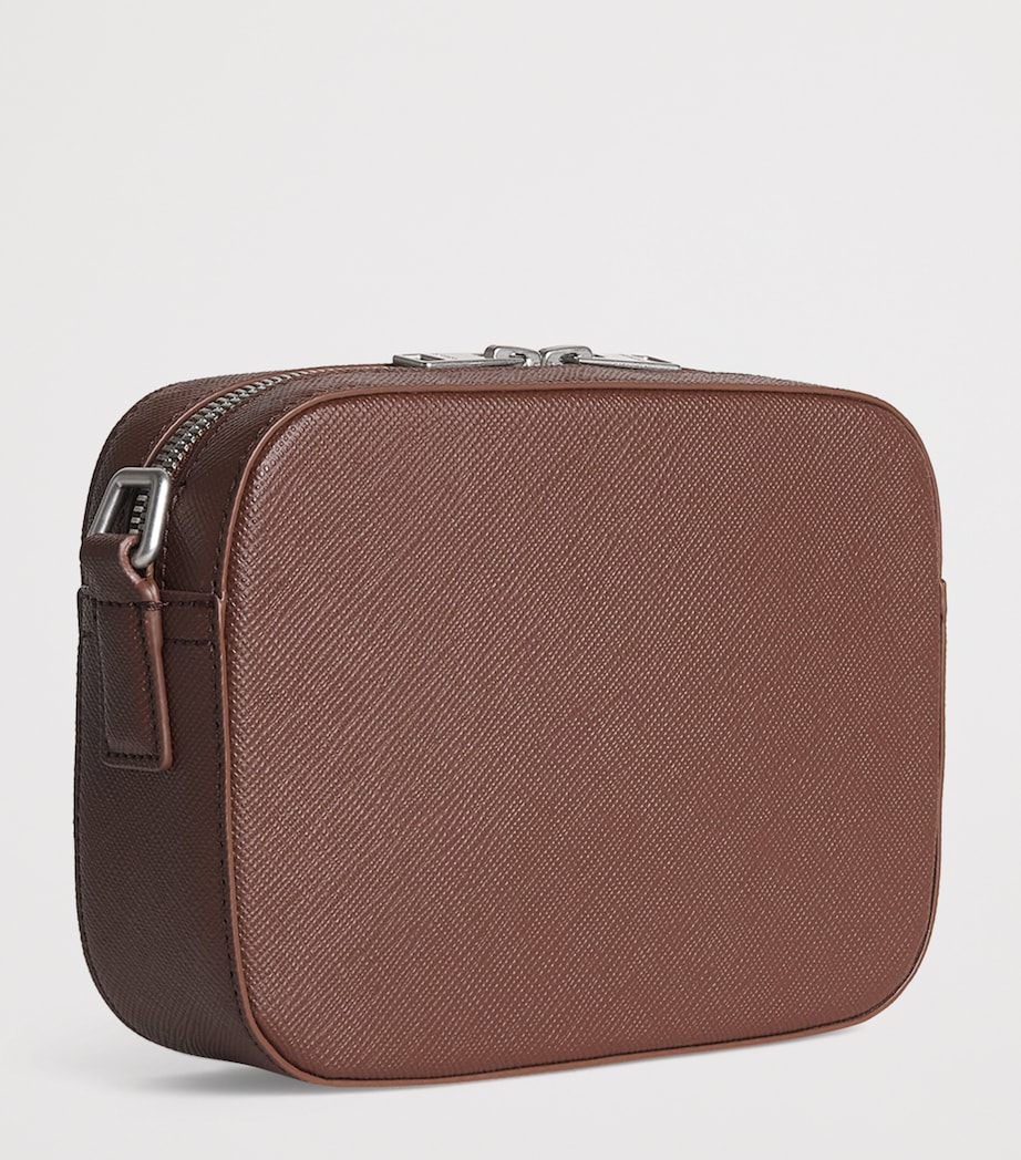 Sandro Paris Saffiano Leather Cross-Body Bag Cognac Image 3