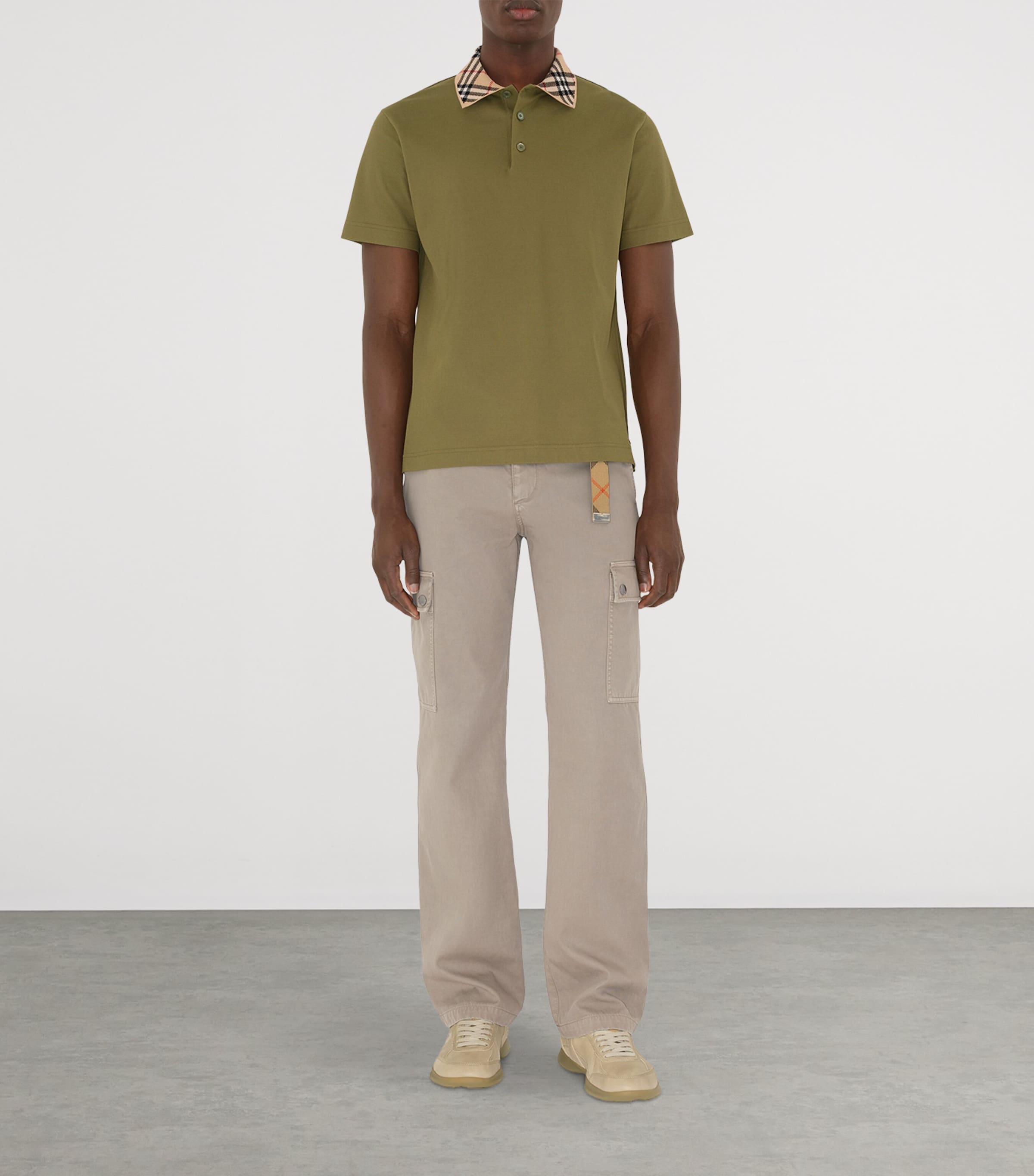 Cotton Piqué Slim Polo Shirt ESTATE Image 2