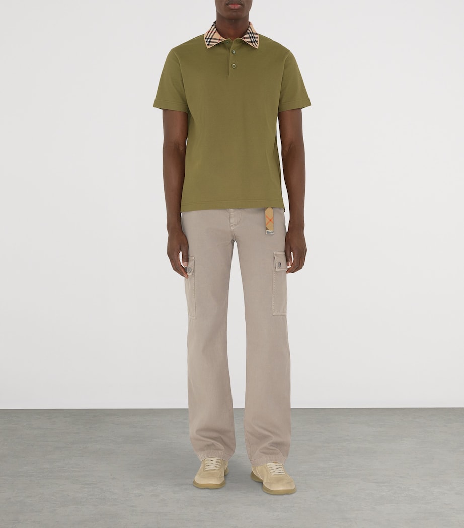 Cotton Piqué Slim Polo Shirt ESTATE Image 2