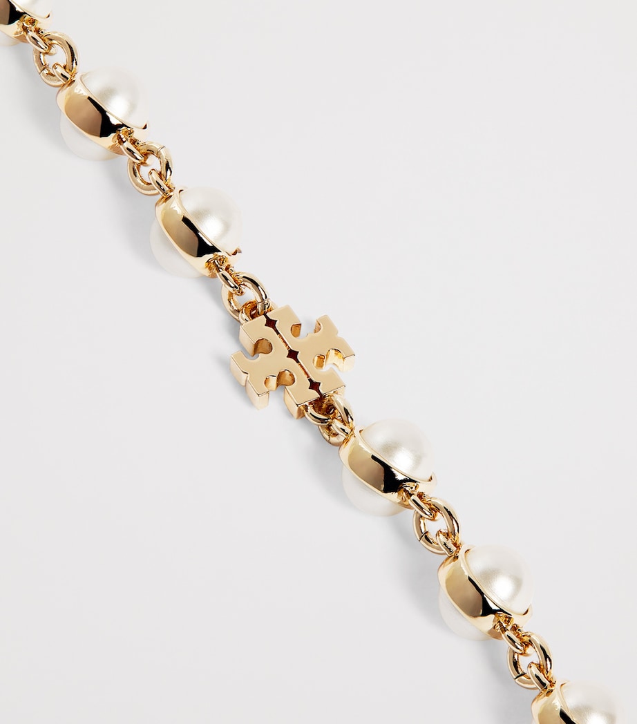 Pearl Chain Bracelet LIGHT BRASS / IVORY Image 3