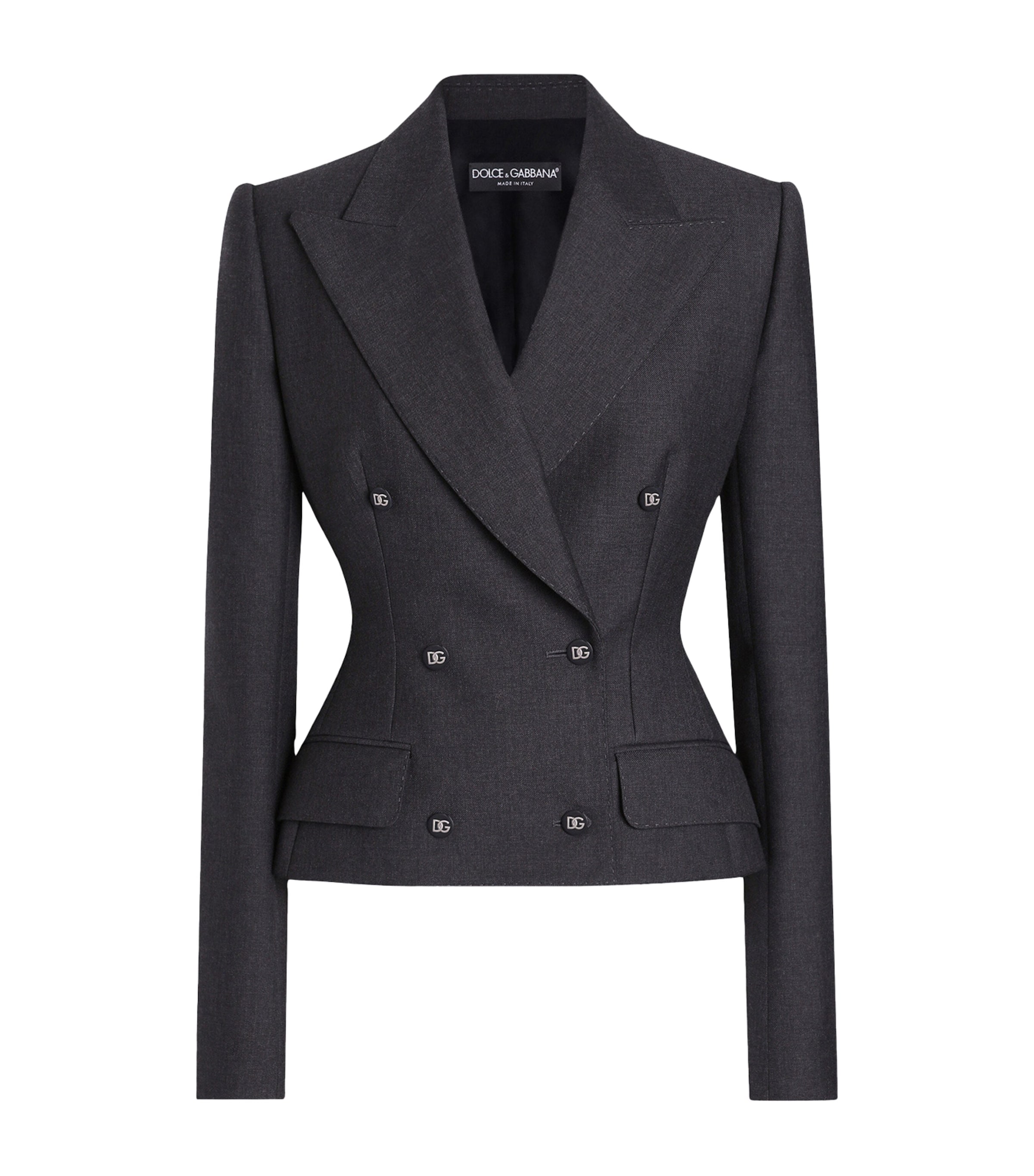 Dolce & Gabbana Double-breasted Dolce Jacket With Dg-branded Buttons