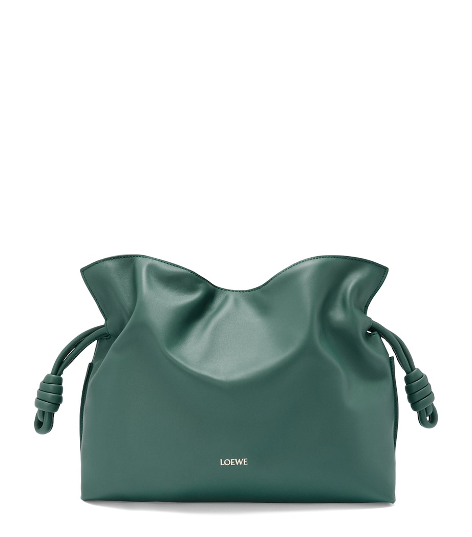 LOEWE Medium Leather Flamenco Purse Vetiver Image 1