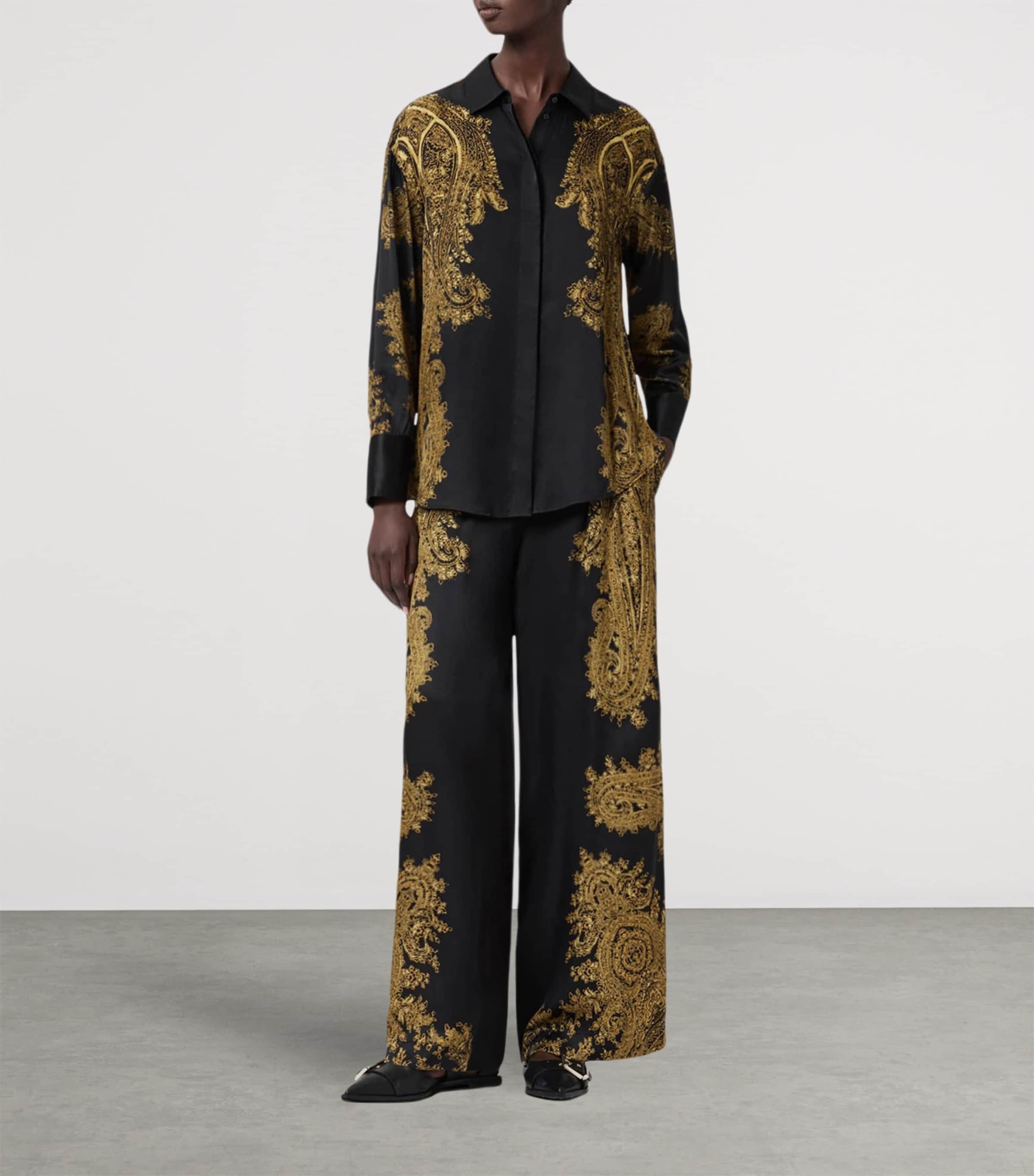 Printed Bernie Shirt ELLA BLACK Image 2