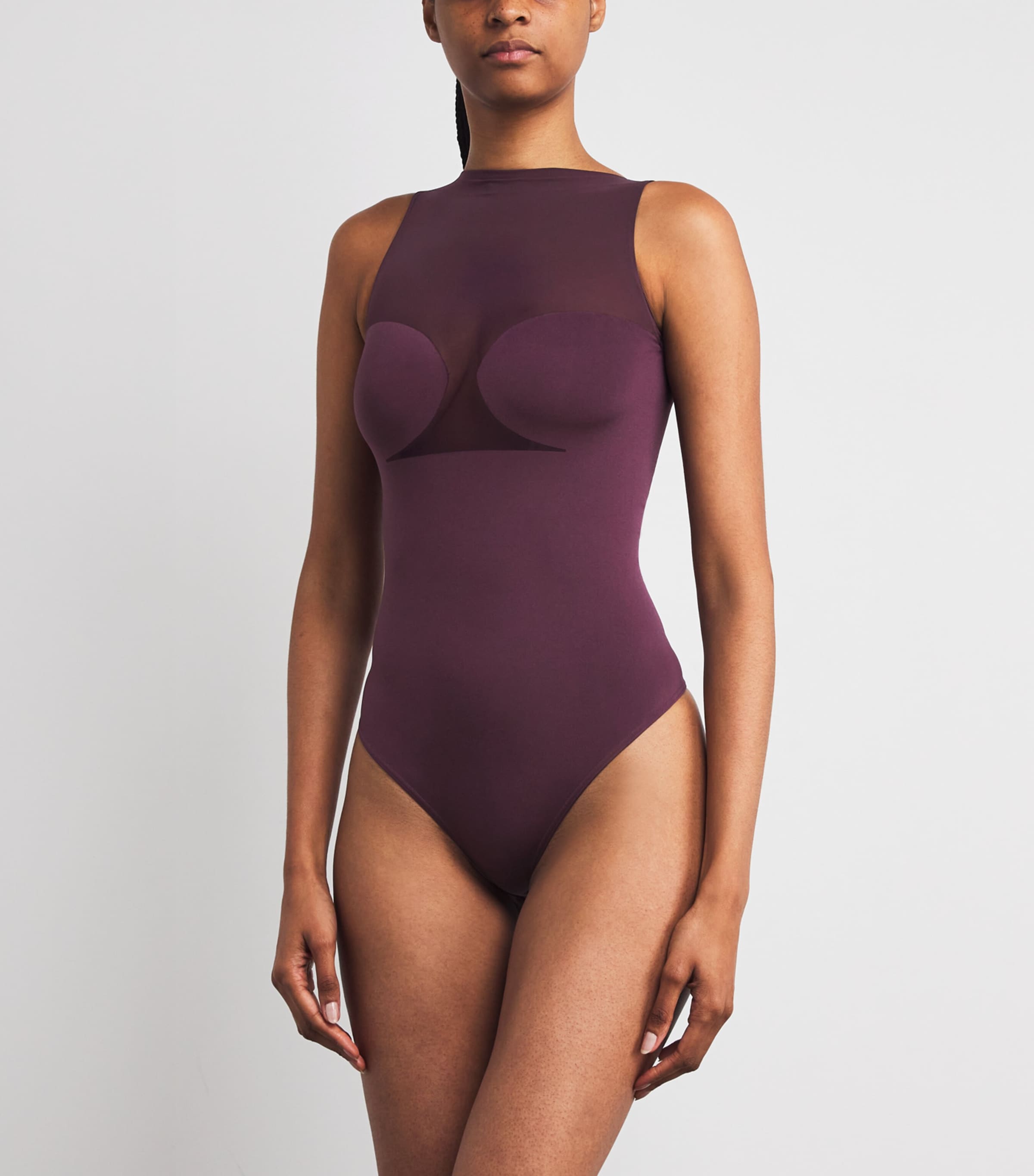 Bustier String Bodysuit 3238 AUBERGINE Image 2