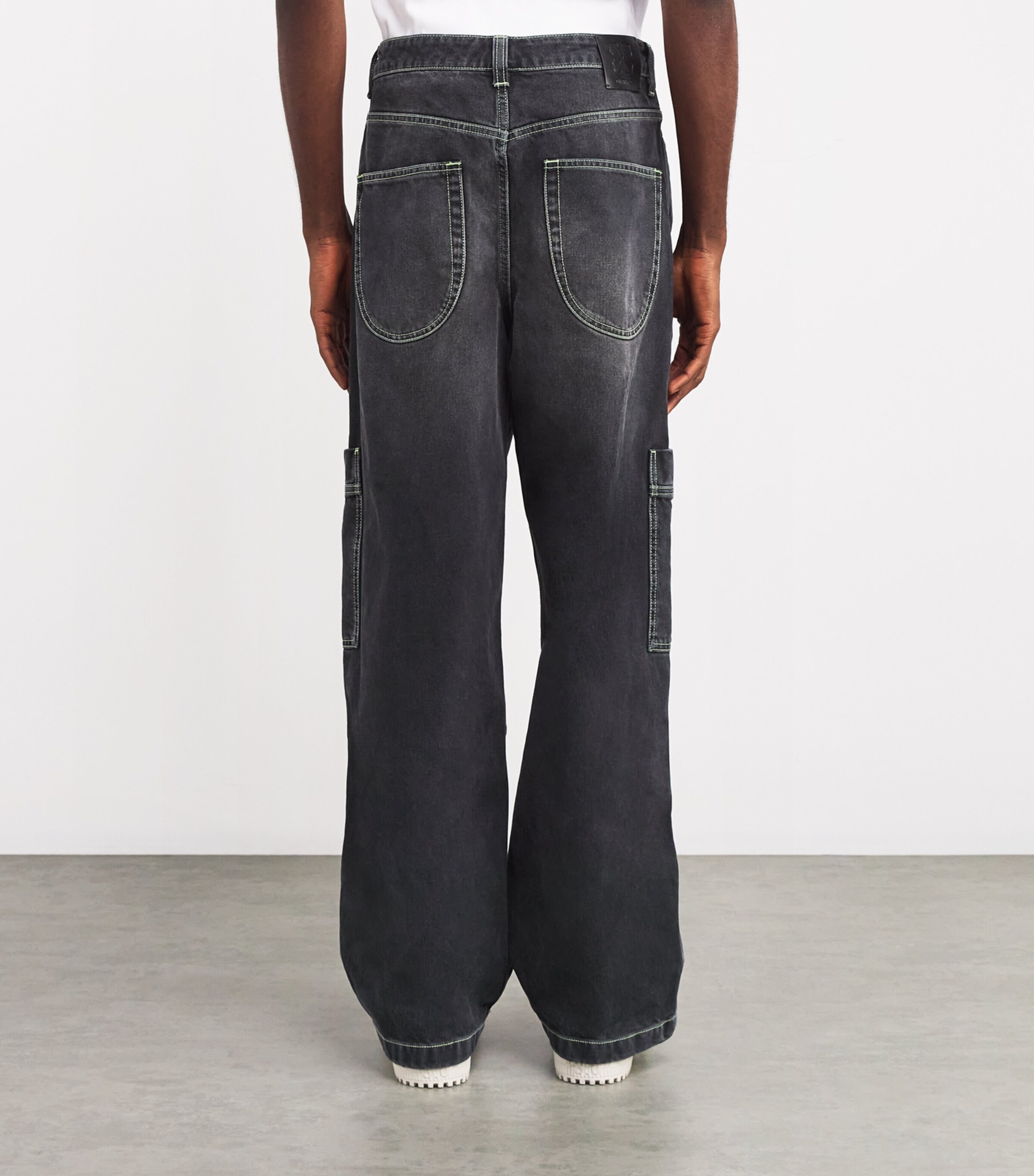 Irregular Cargo Jeans VINTAGE BLACK Image 4