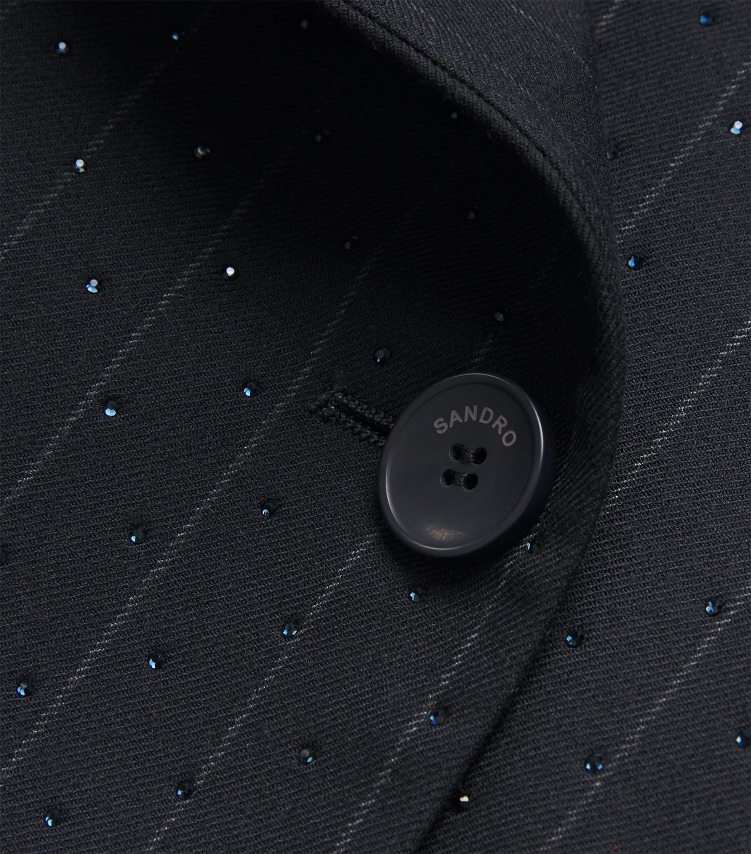 Embellished Pinstripe Mini Dress NAVY BLUE Image 5