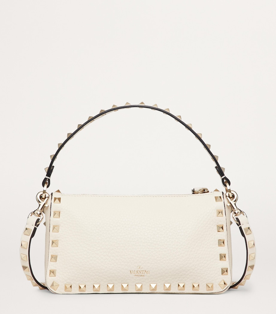Small Leather Rockstud Shoulder Bag I16 Image 4