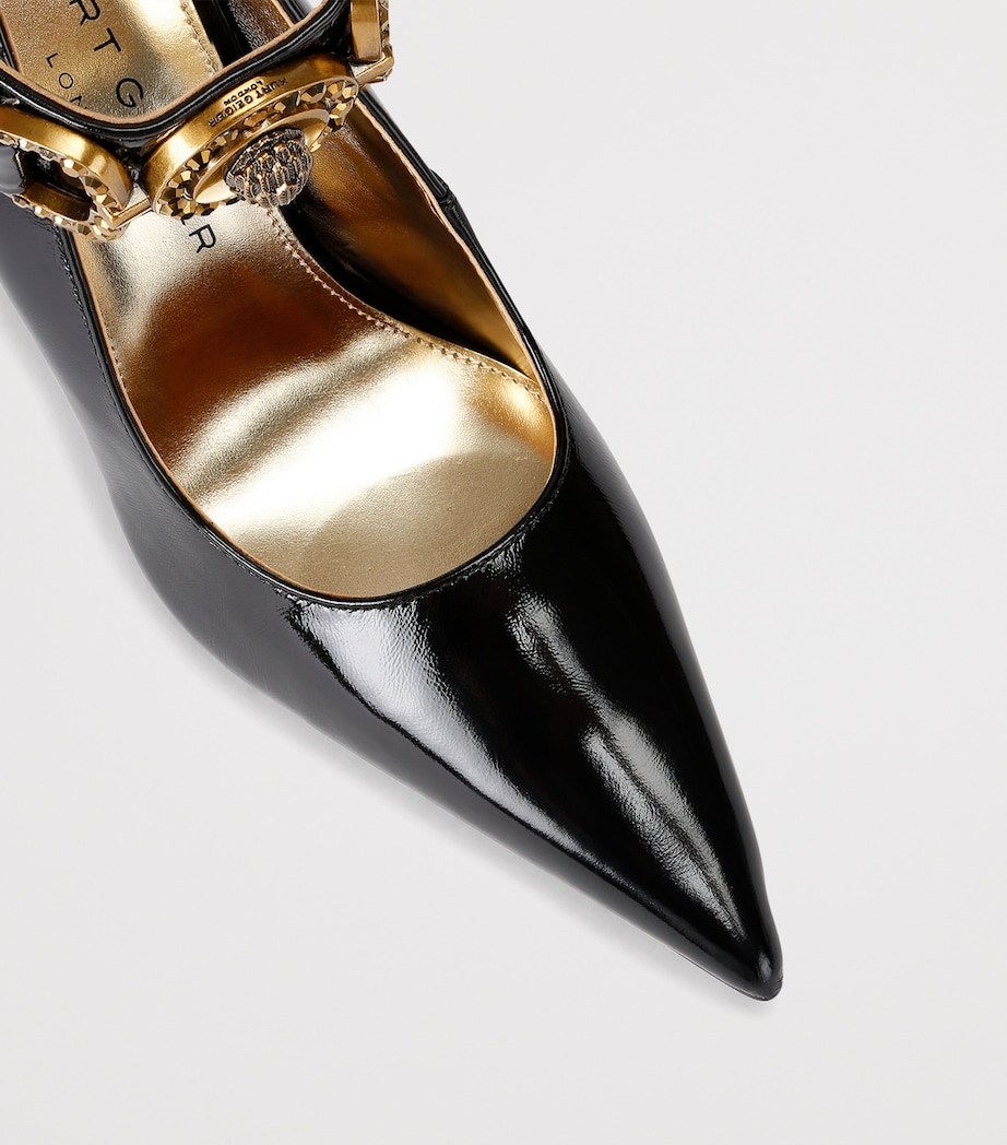 Patent Leather Mansion Pumps 105 BLACK Image 3