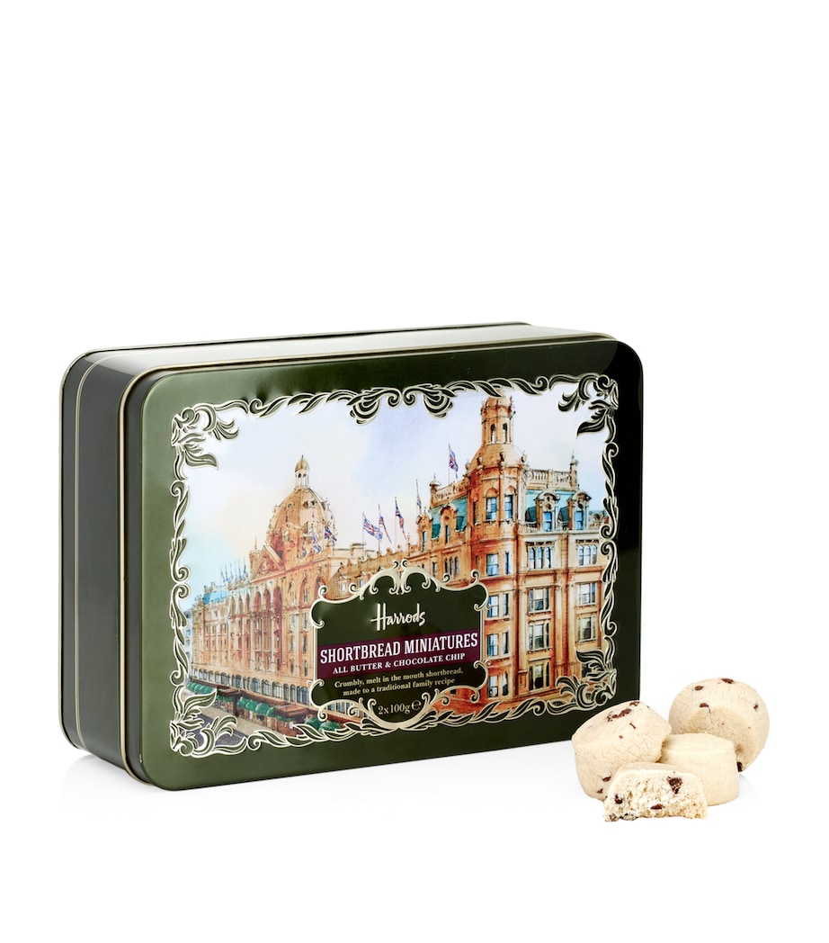 Harrods Heritage Mini Plain and Choc Chip Shortbread Selection (200g) Image 1