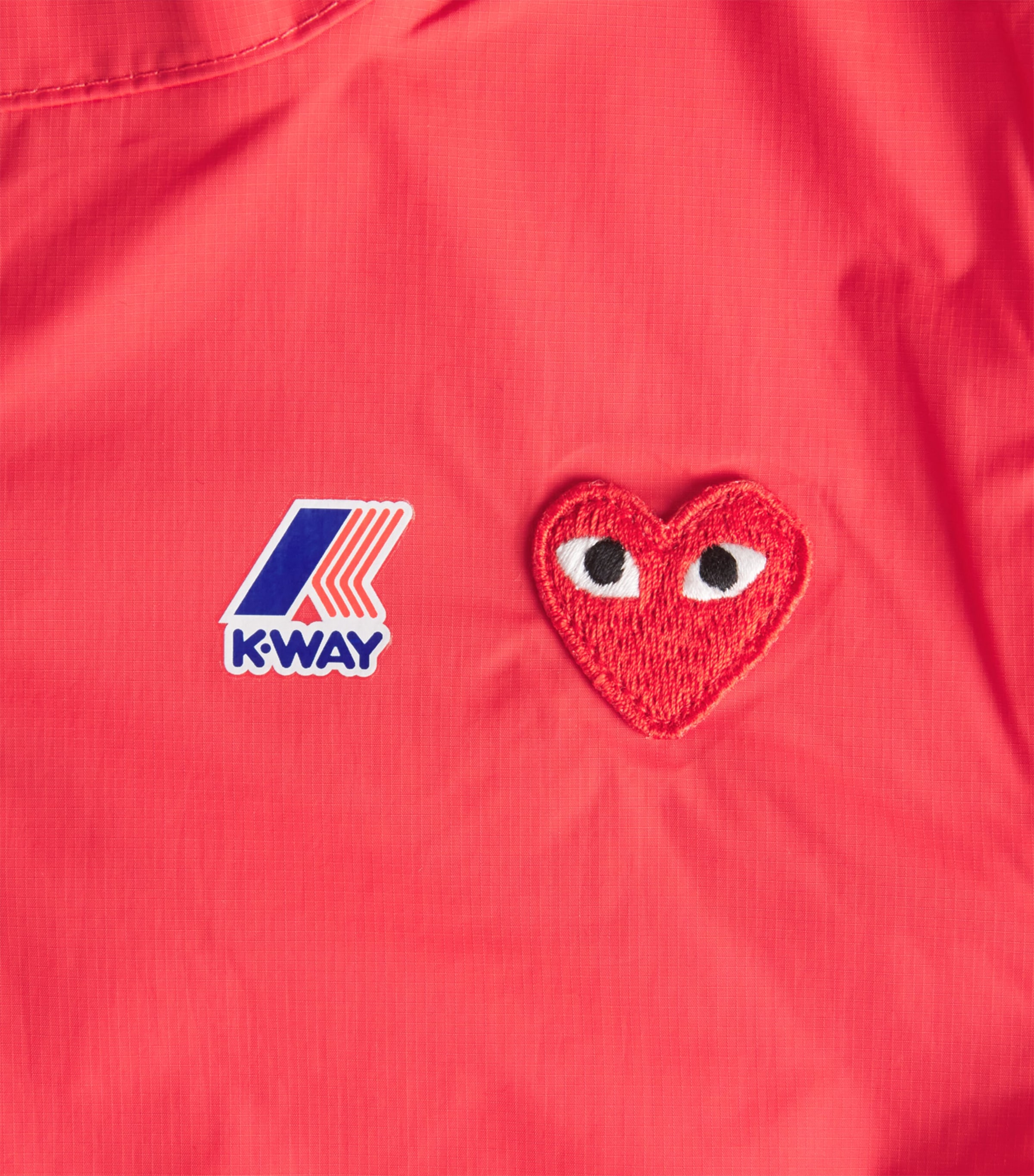 Comme Des Garçons x K-Way Zipped Heart Logo Jacket (6-12 Years) Image 3
