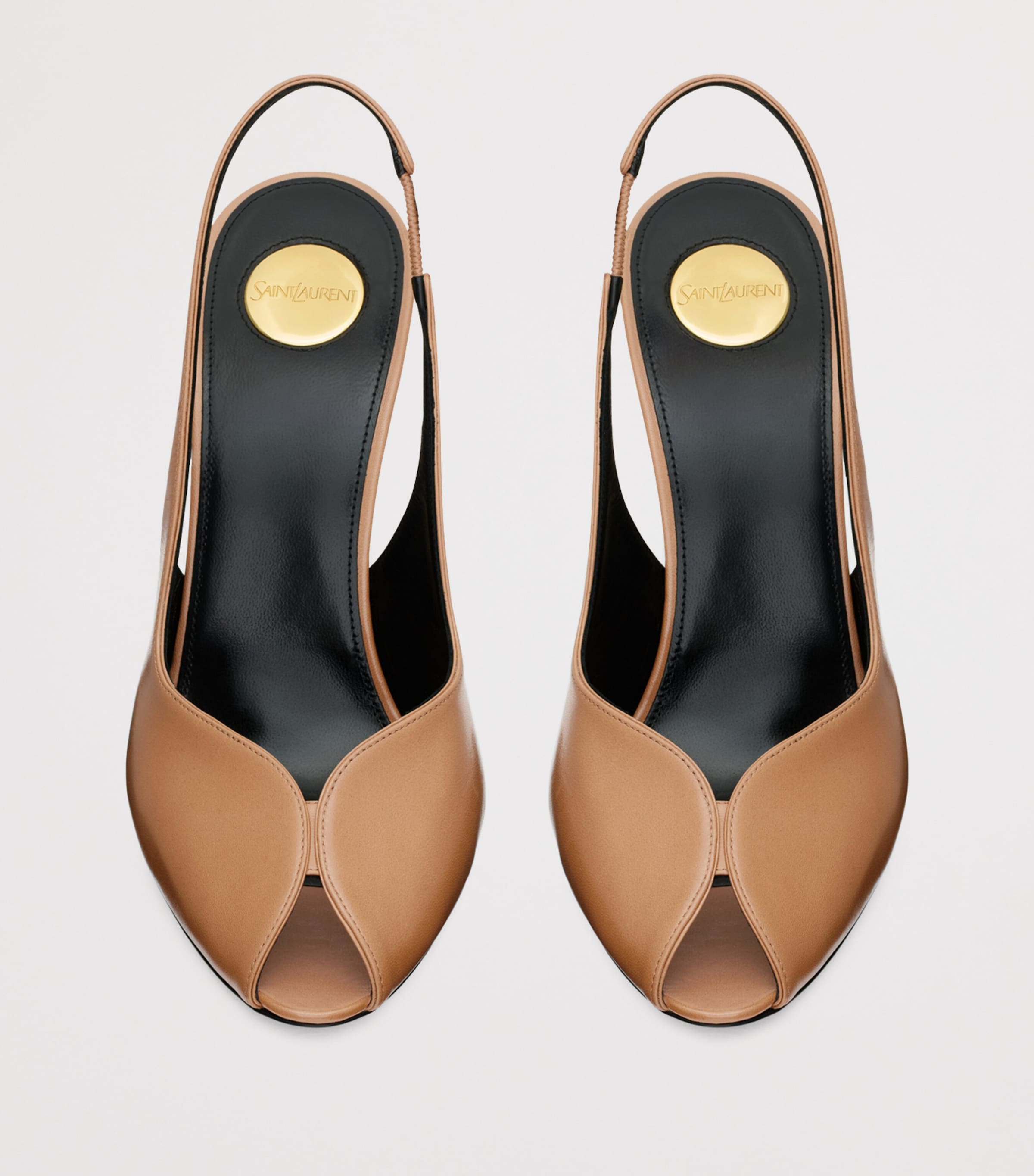 Leather Page Peep Toe Sandals 110 2526 Image 2