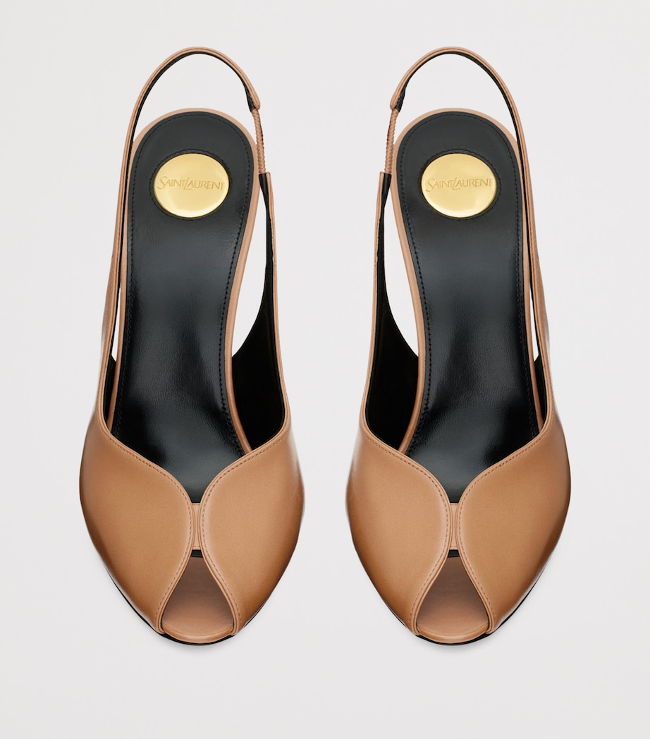 Leather Page Peep Toe Sandals 110 2526 Image 2