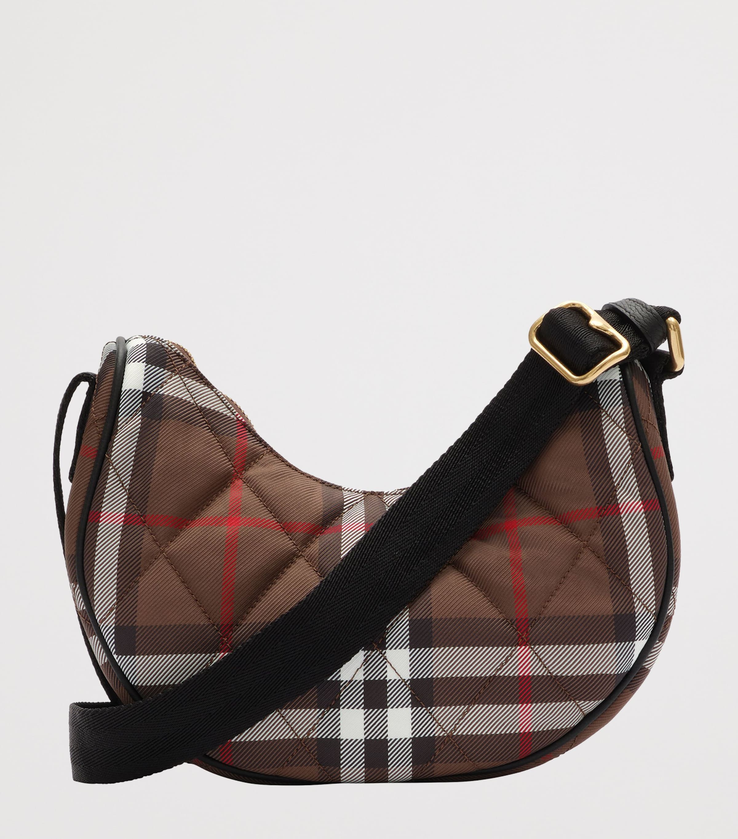 Burberry Horseshoe Cross-Body Bag Chocolate Brown Image 4