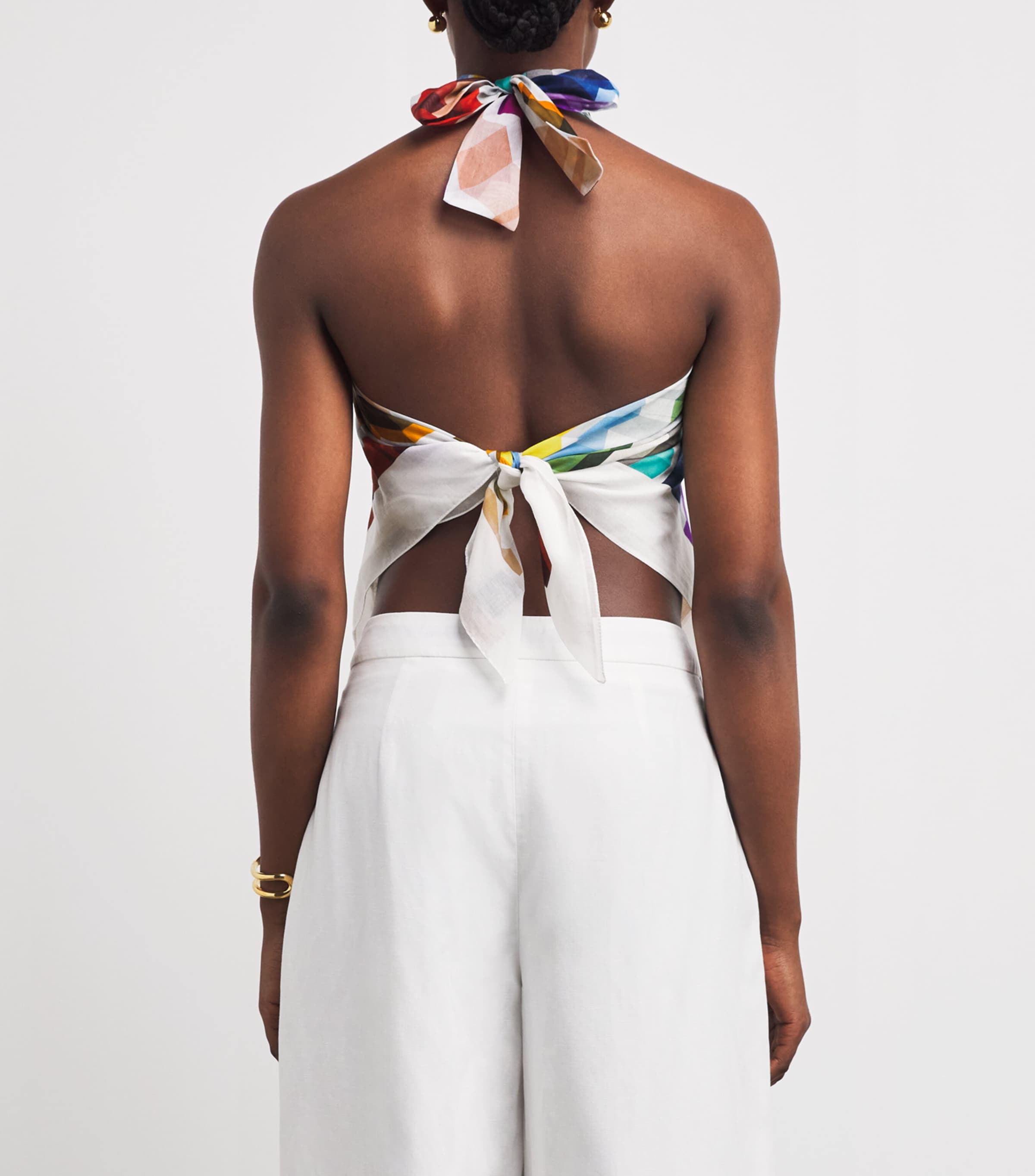 Missoni Womens Cotton-Silk Zigzag Scarf Top Image 5