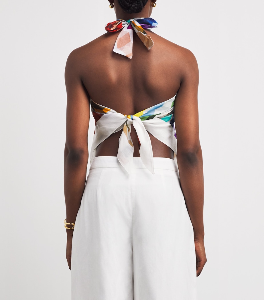 Missoni Womens Cotton-Silk Zigzag Scarf Top Image 5